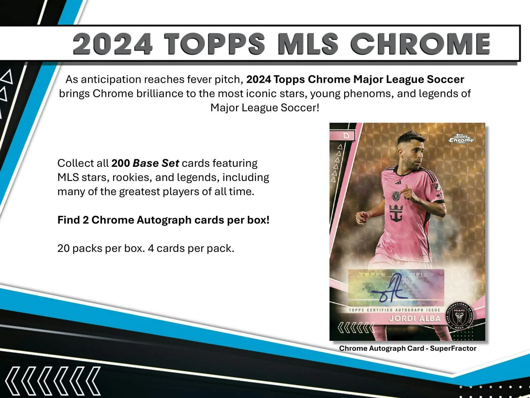 2024 Topps MLS Major League Soccer Chrome Hobby Box - Image 3