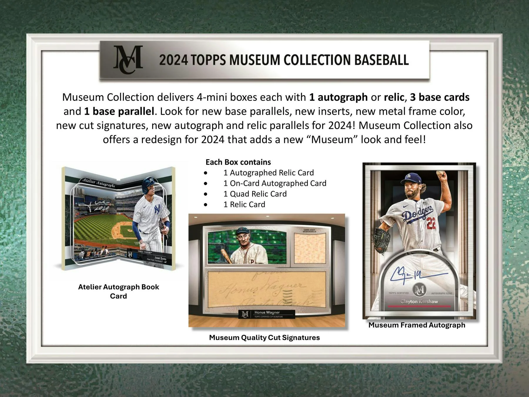 2024 Topps Museum Collection Baseball Hobby Box - Image 3