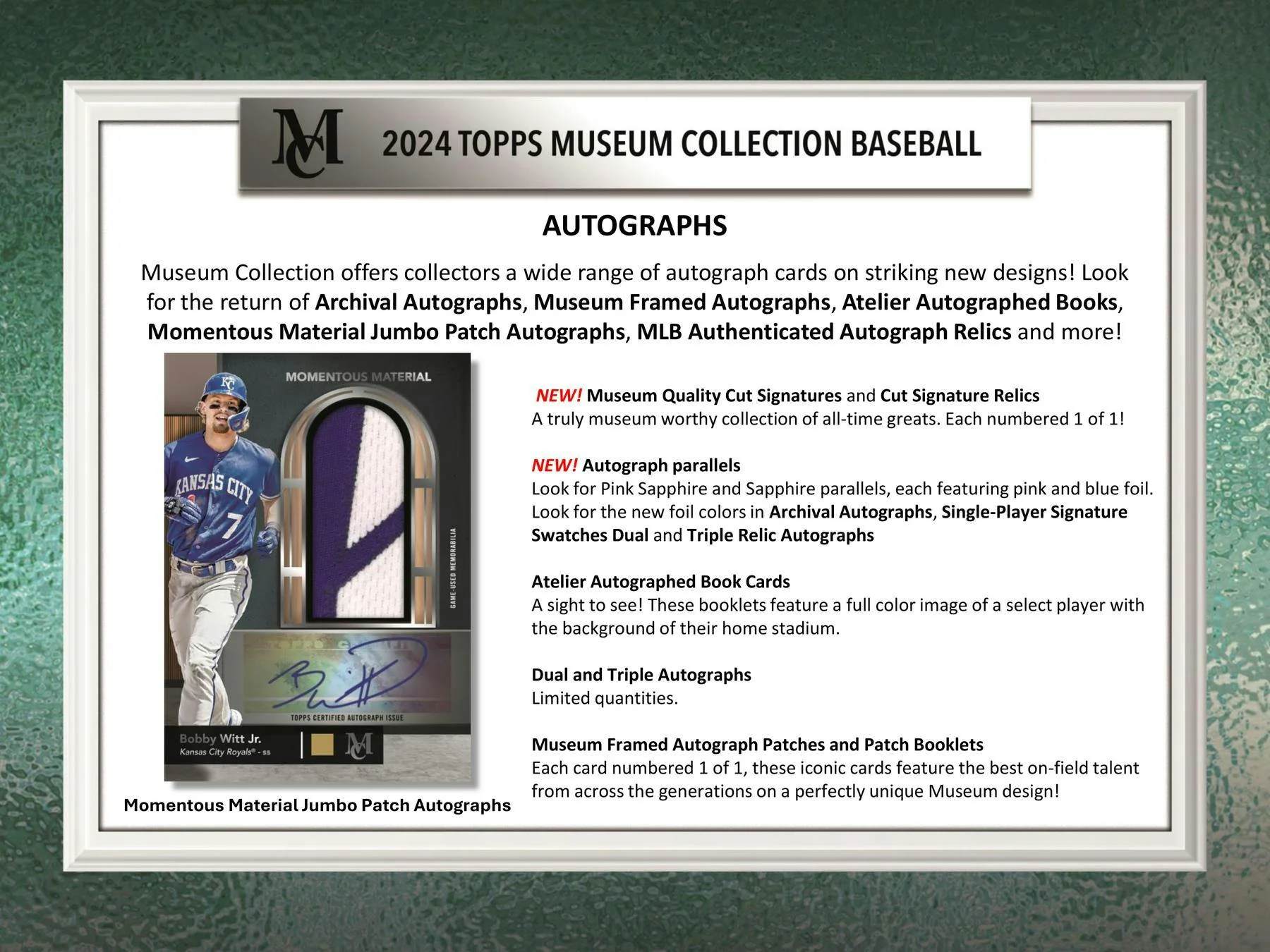 2024 Topps Museum Collection Baseball Hobby Box - Image 4