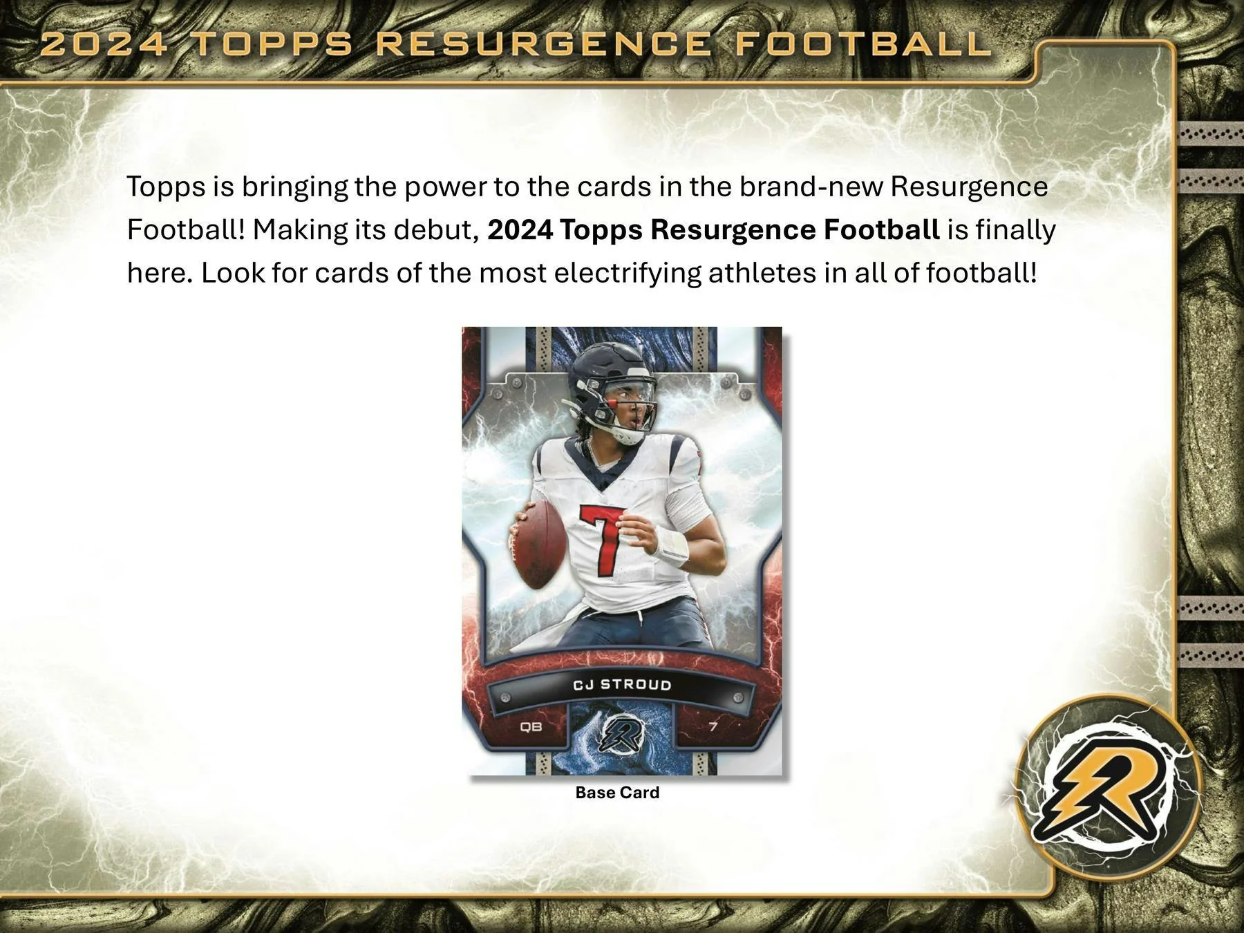 2024 Topps Resurgence Football 8-Pack Value SE Blaster Box - Image 2