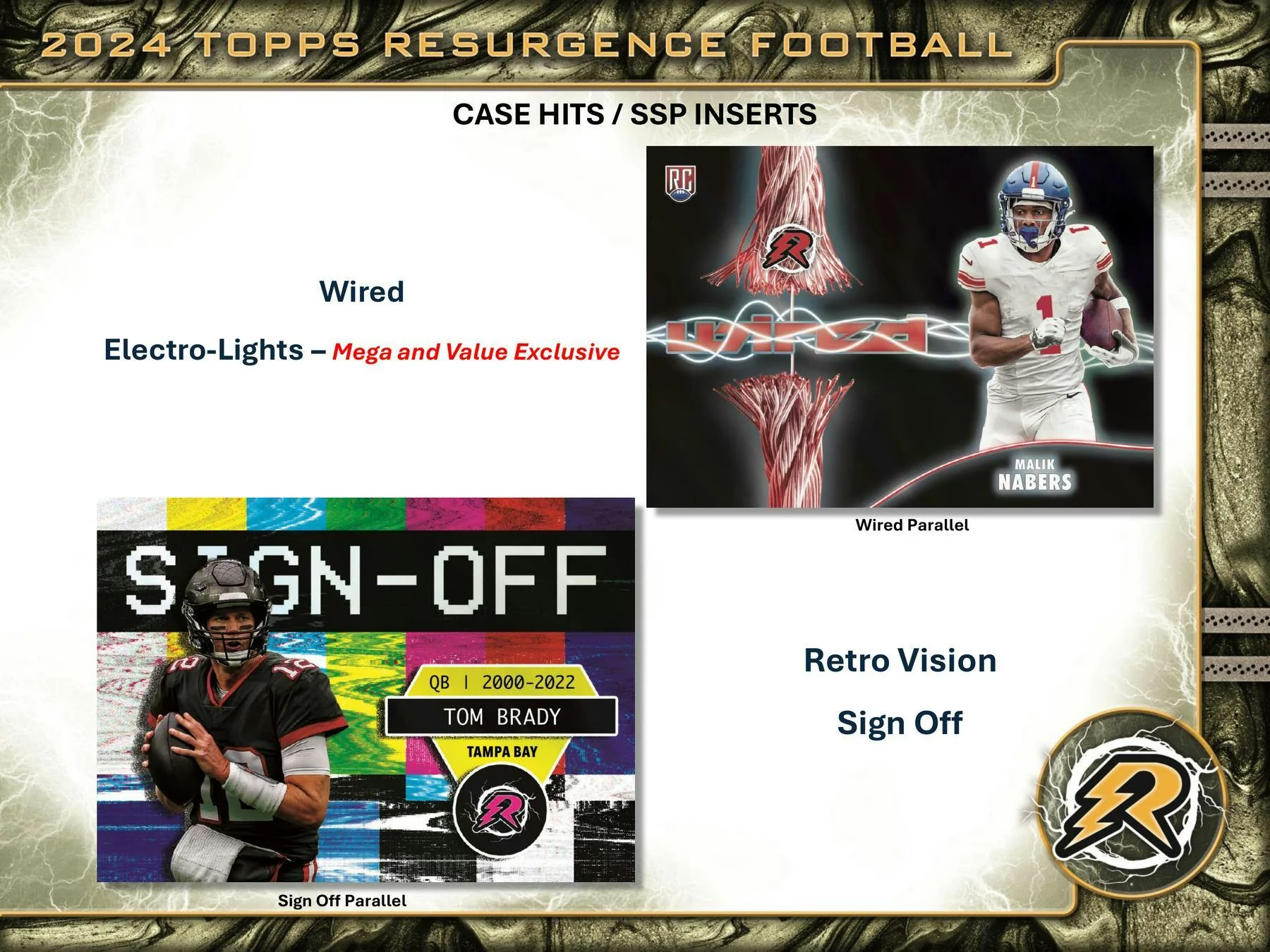 2024 Topps Resurgence Football 8-Pack Value SE Blaster Box - Image 5