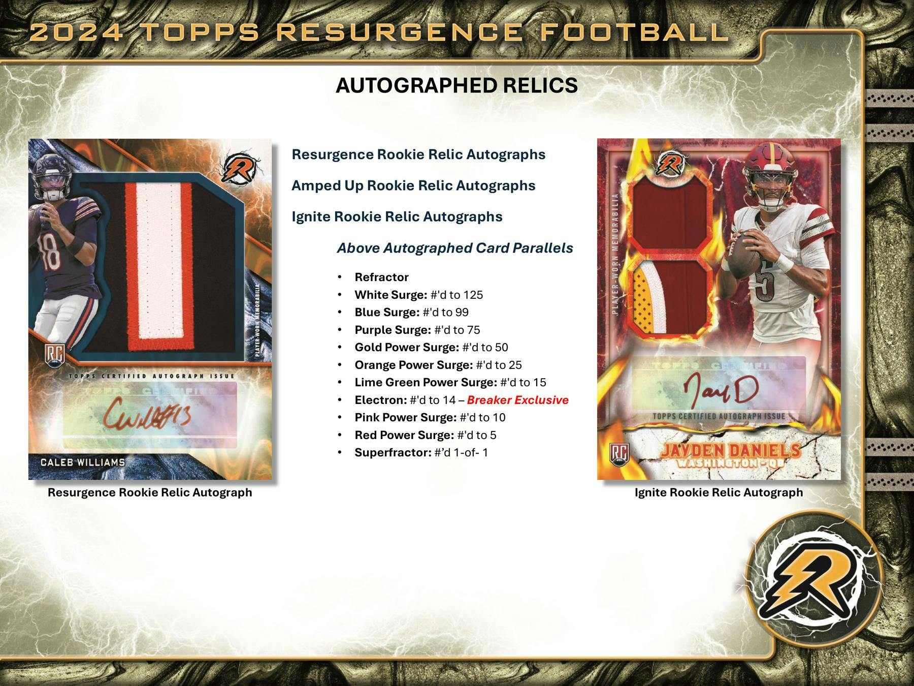 2024 Topps Resurgence Football 8-Pack Value SE Blaster Box - Image 7