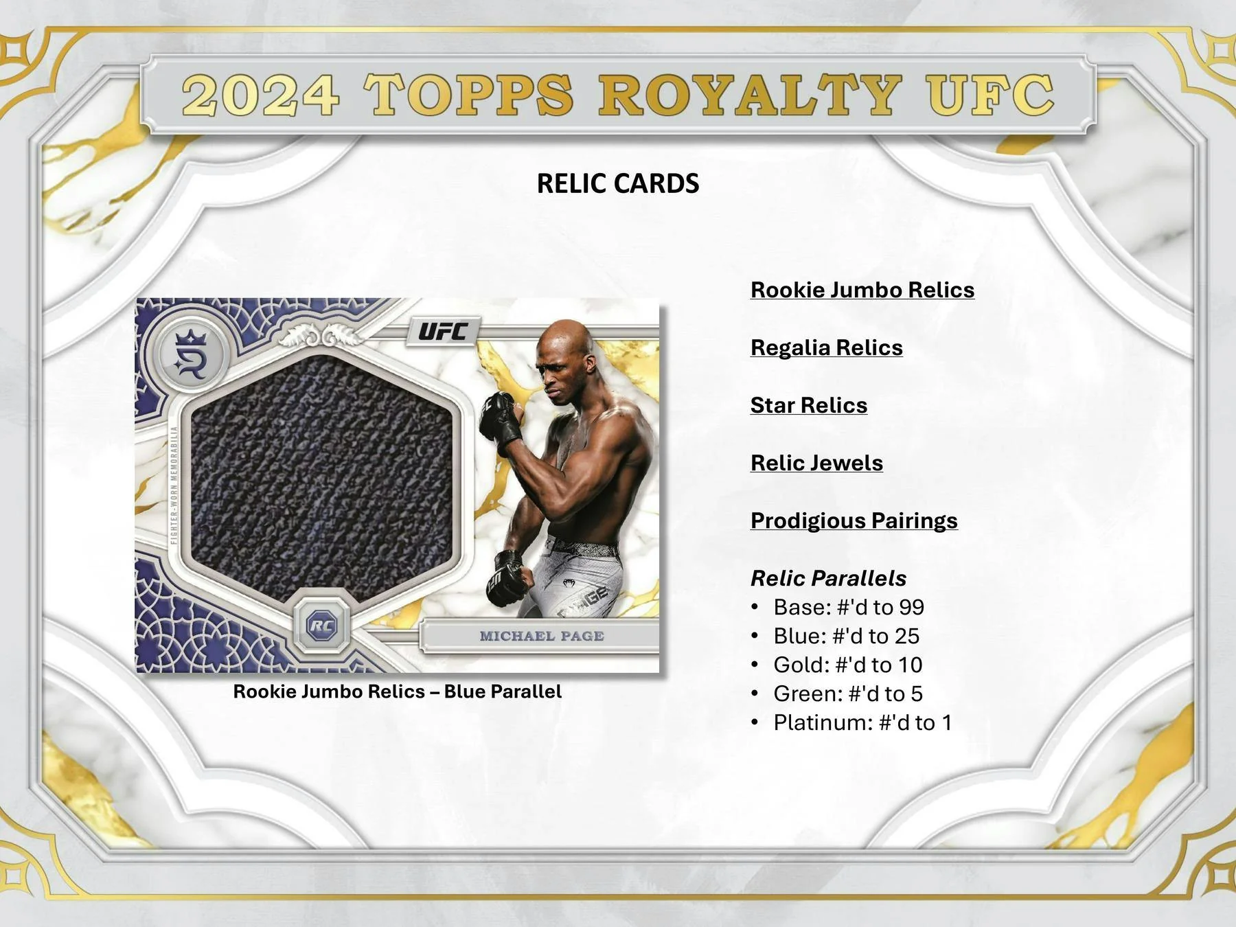 2024 Topps Royalty UFC Hobby Box - Image 5