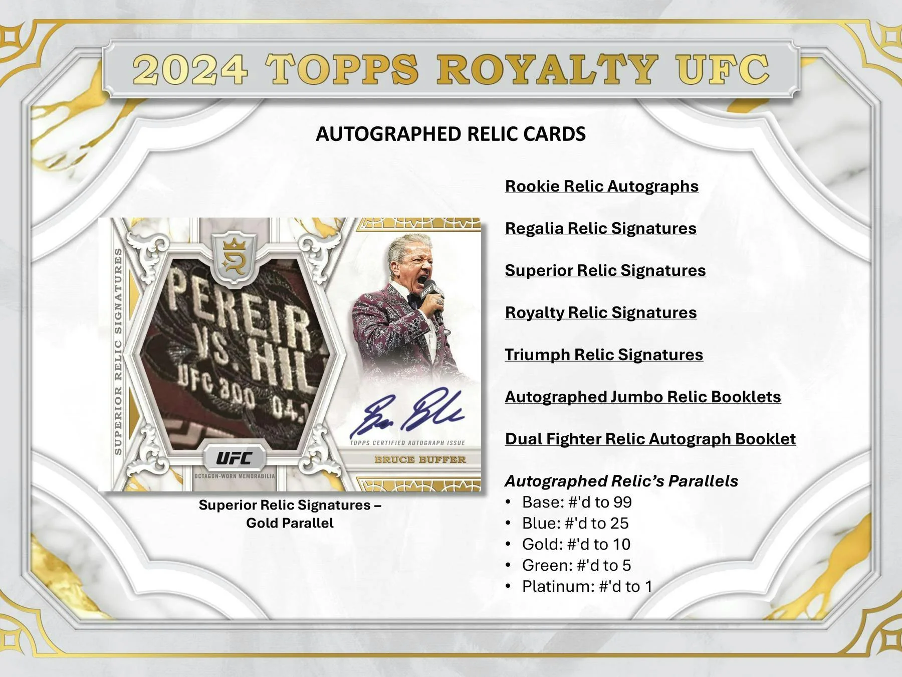 2024 Topps Royalty UFC Hobby Box - Image 6