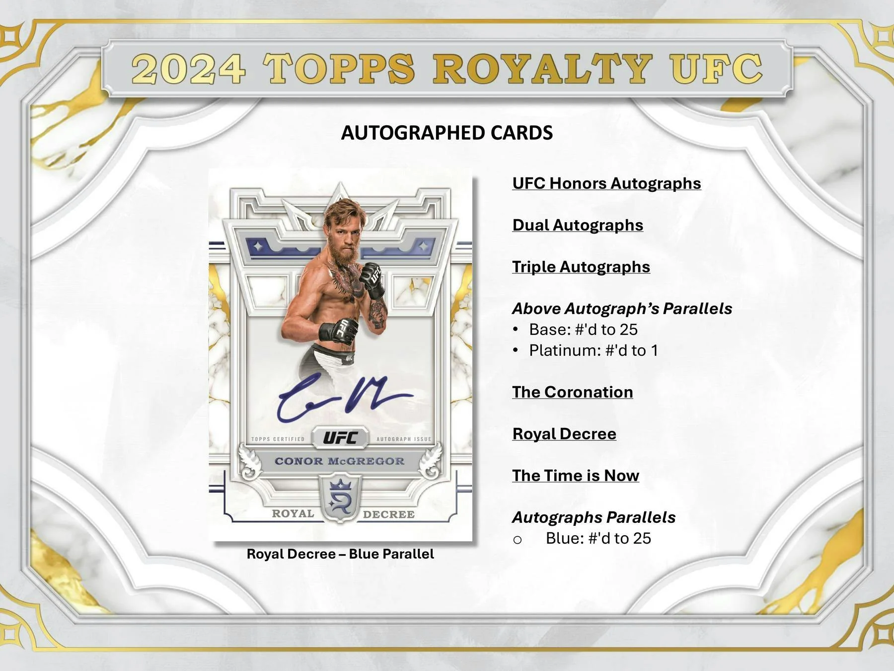 2024 Topps Royalty UFC Hobby Box - Image 8