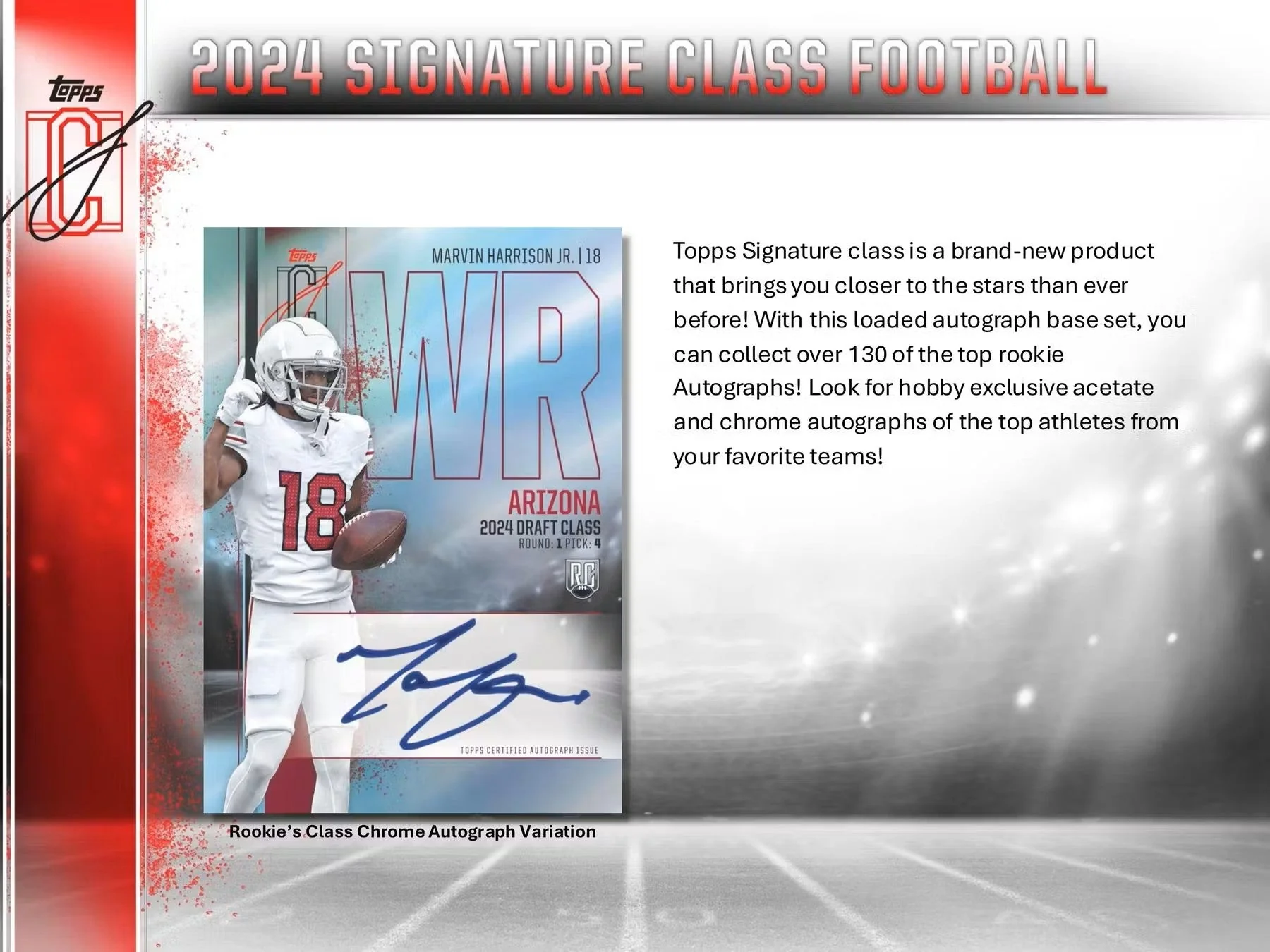 2024 Topps Signature Class Football Hobby Box - Image 3
