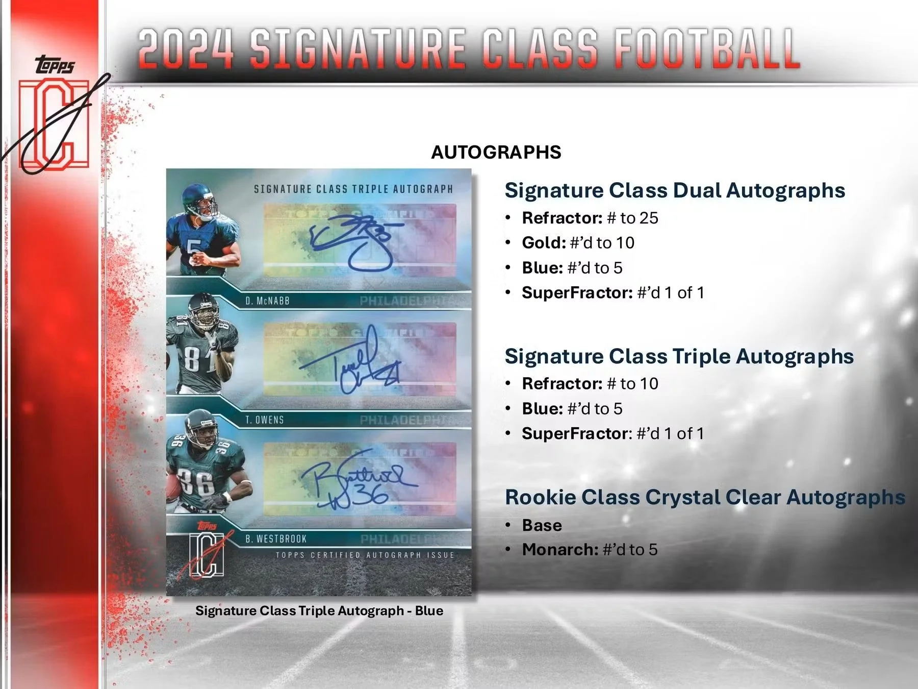 2024 Topps Signature Class Football Hobby Box - Image 9