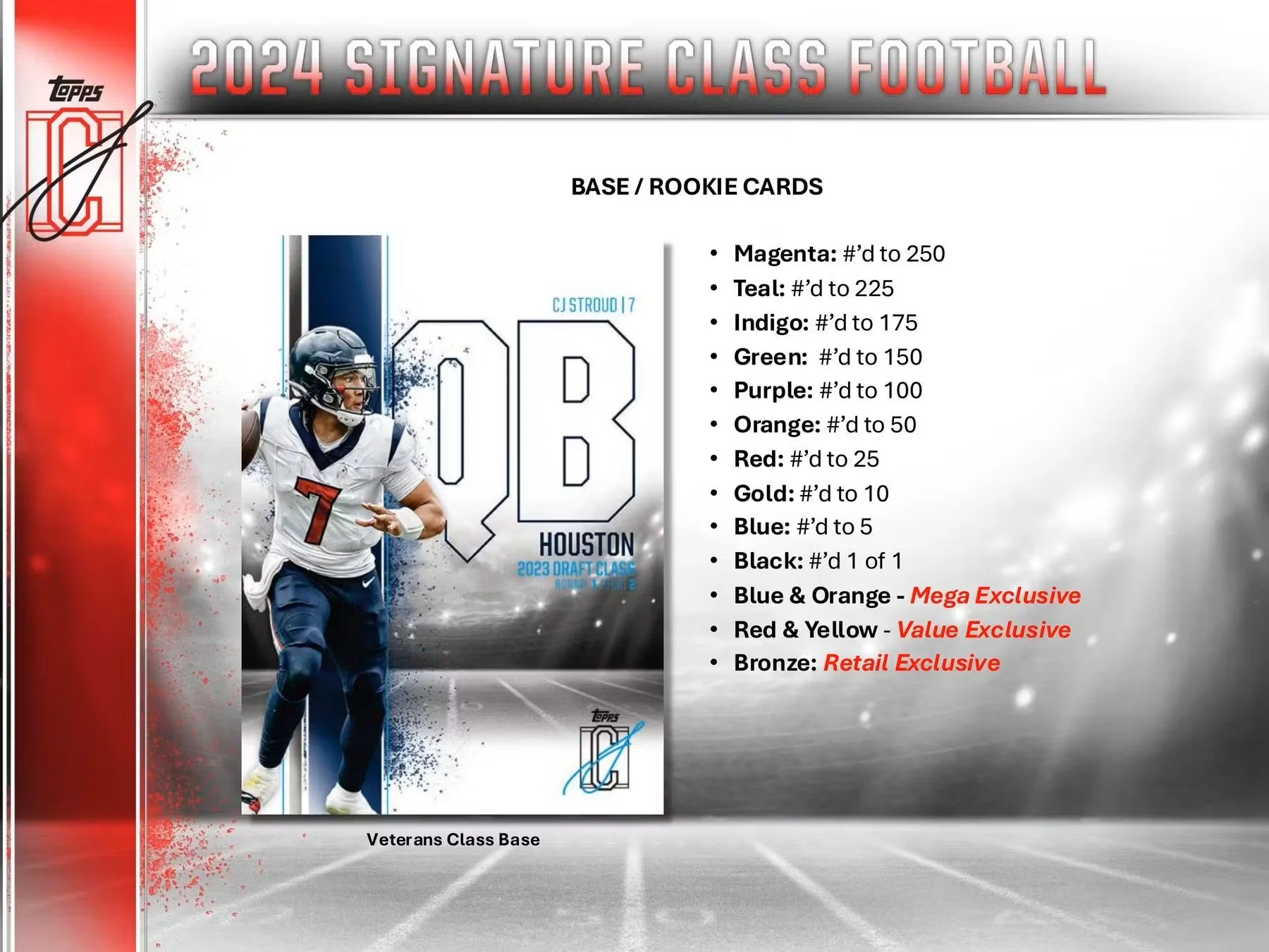 2024 Topps Signature Class Football Mega Box - Image 4