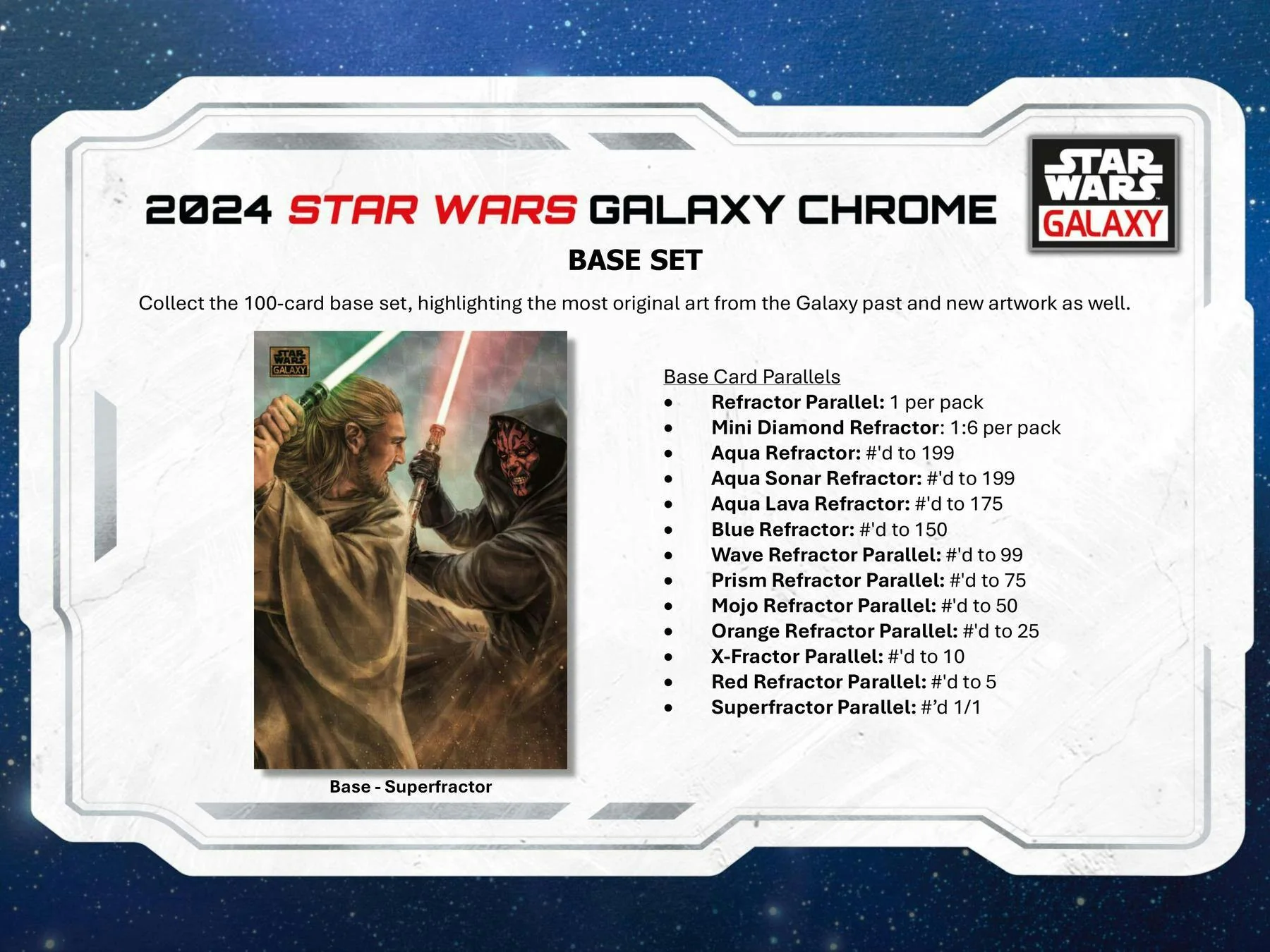 2024 Topps Star Wars Chrome Galaxy Hobby Box - Image 4