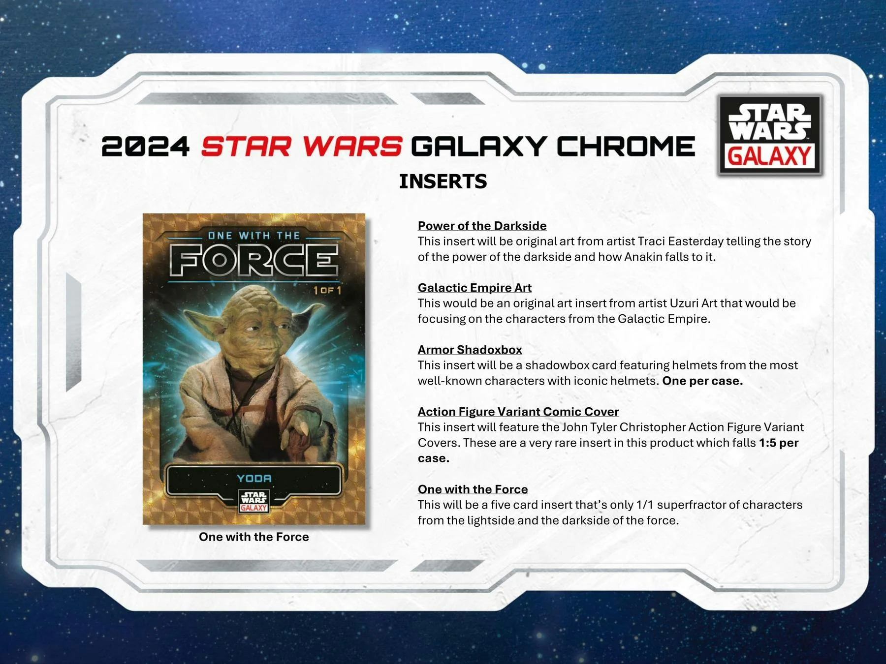 2024 Topps Star Wars Chrome Galaxy Hobby Box - Image 6