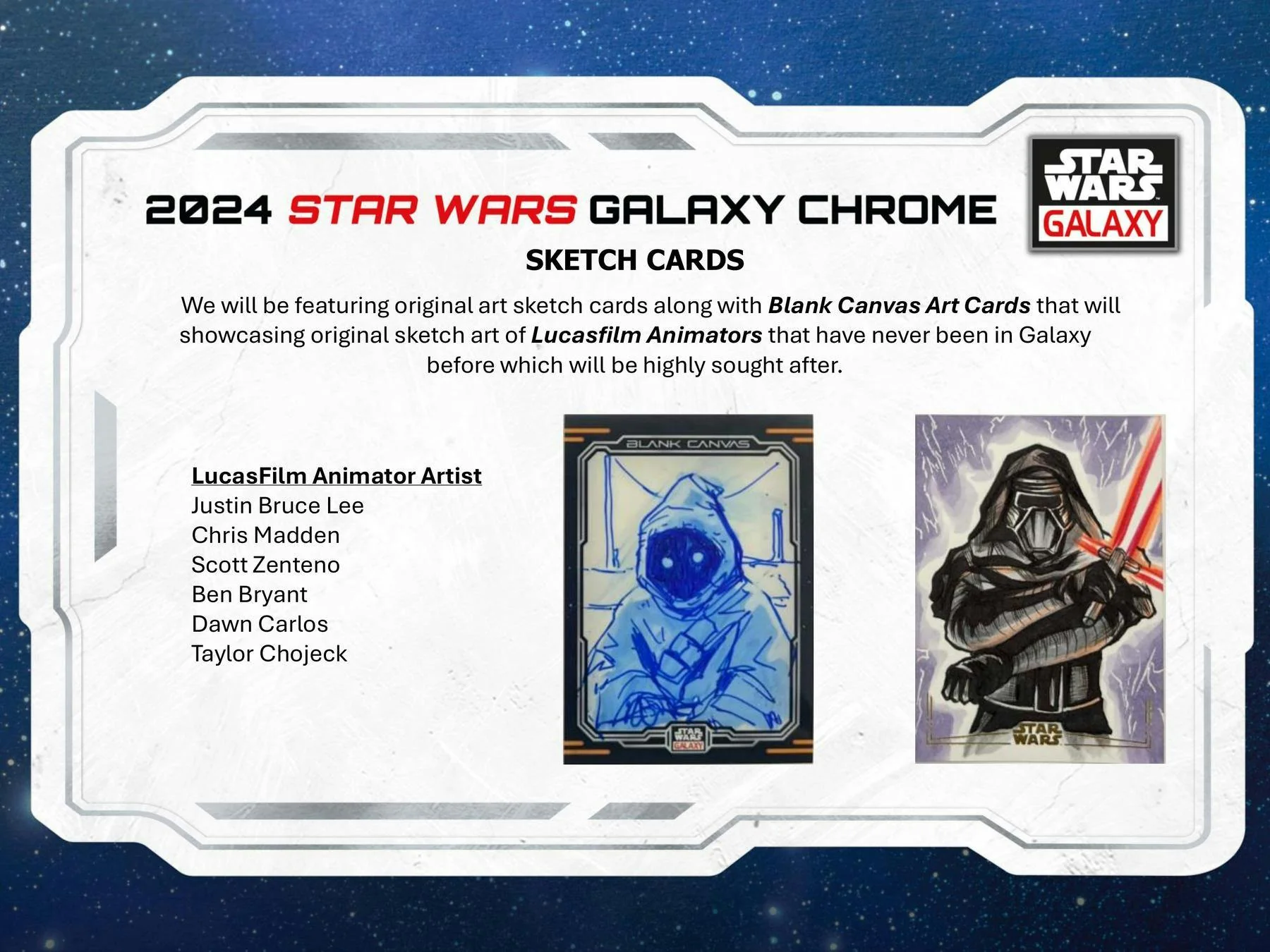 2024 Topps Star Wars Chrome Galaxy Hobby Box - Image 8