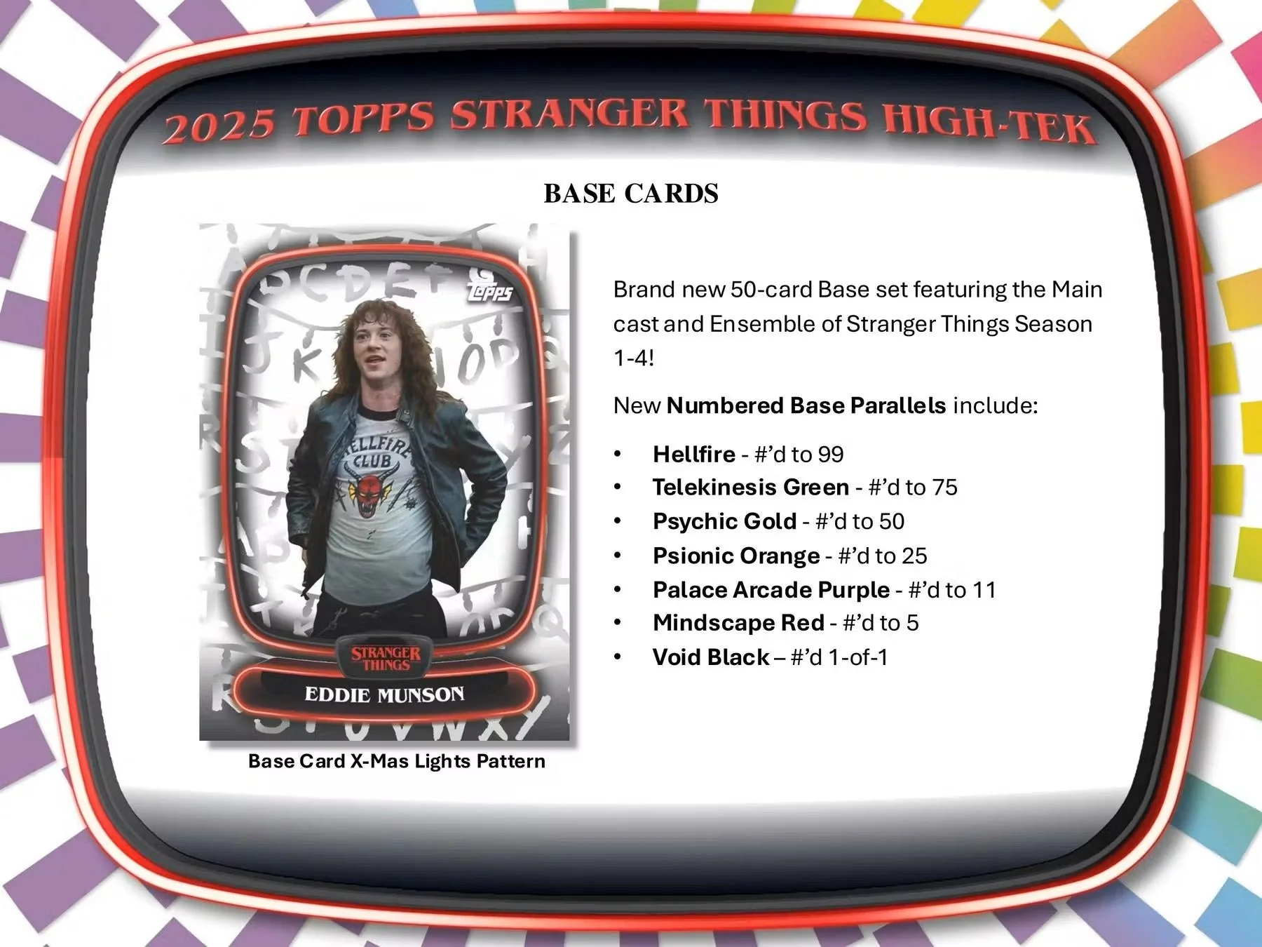 2025 Topps Stranger Things High Tek Hobby Box - Image 4