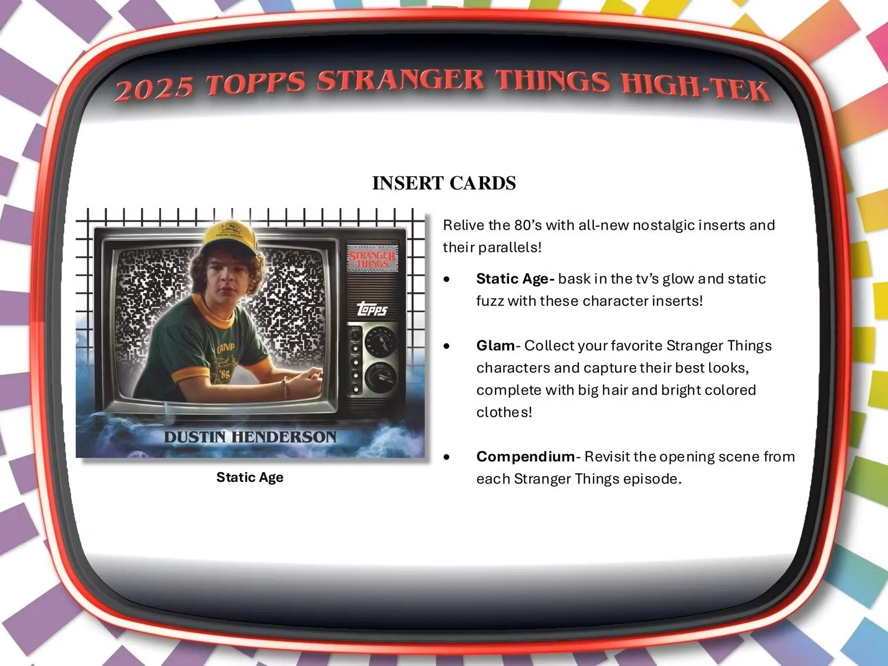 2025 Topps Stranger Things High Tek Hobby Box - Image 5