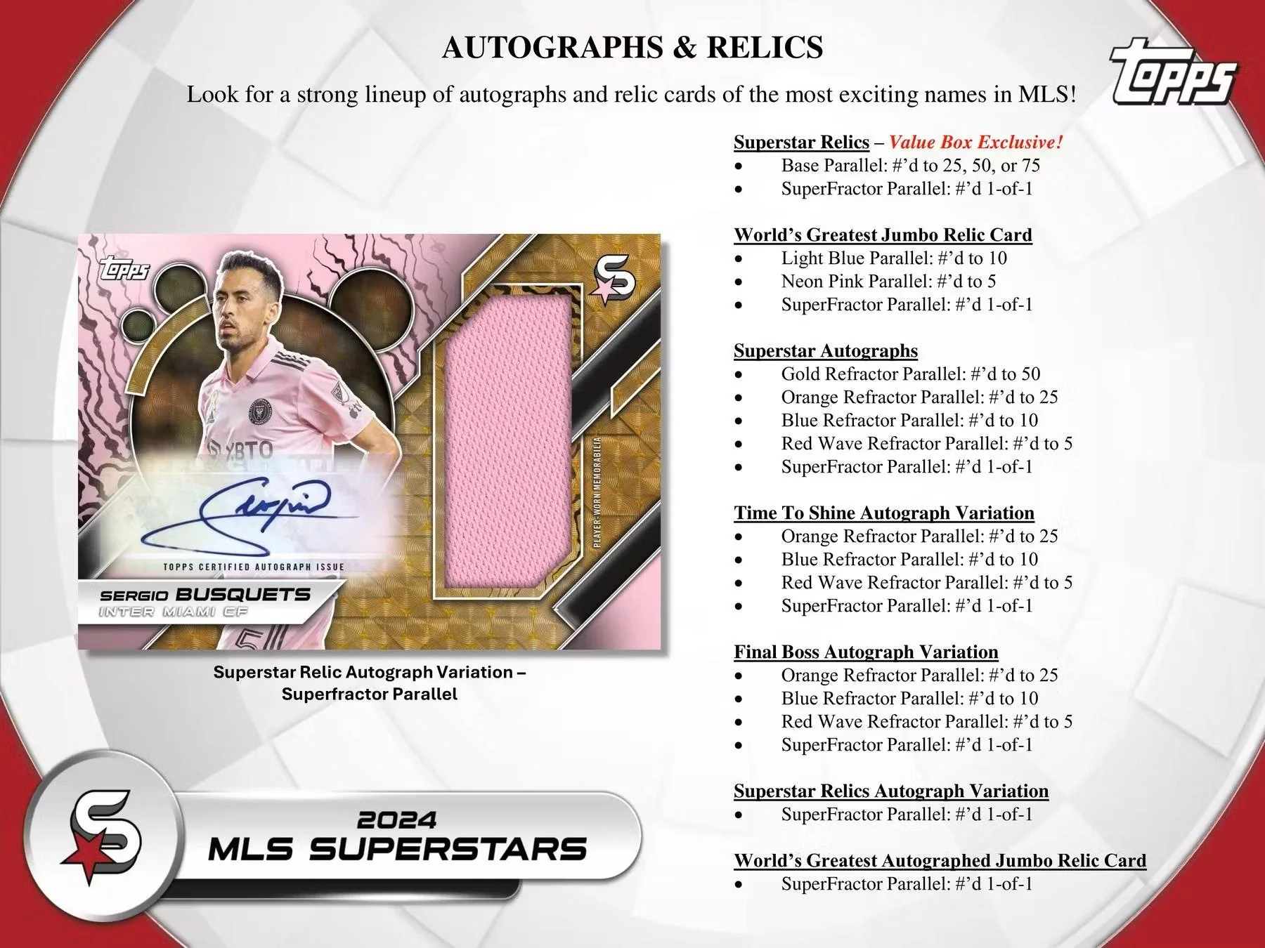 2024 Topps Superstars MLS Major League Soccer 9-Pack Blaster Box - Image 6