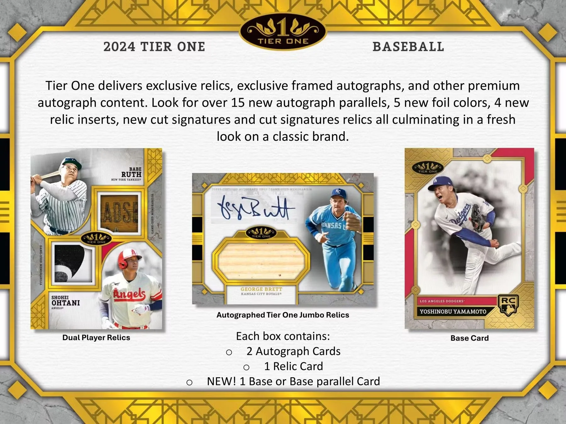 2024 Topps Tier One Baseball Hobby Box - Image 3