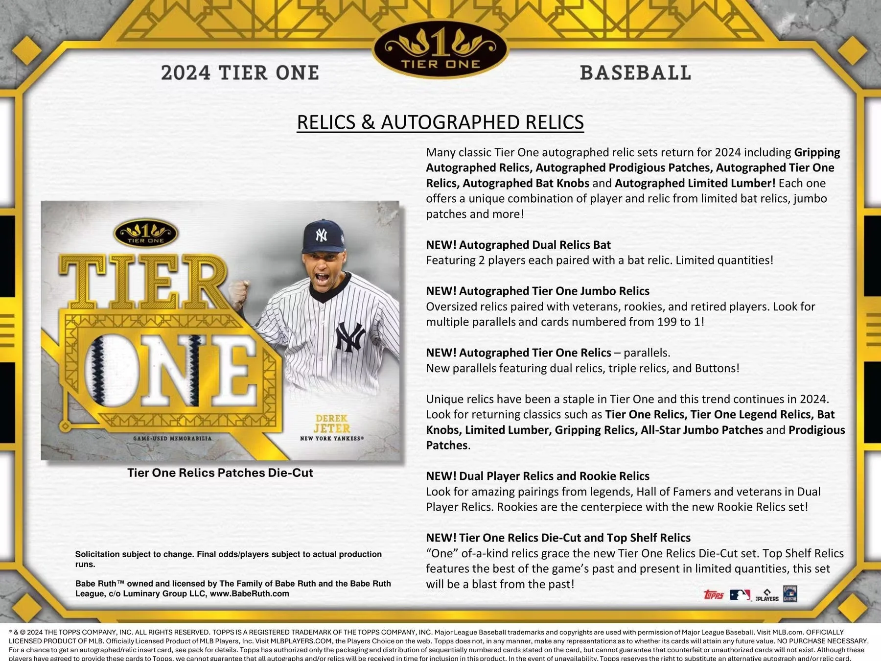2024 Topps Tier One Baseball Hobby Box - Image 5