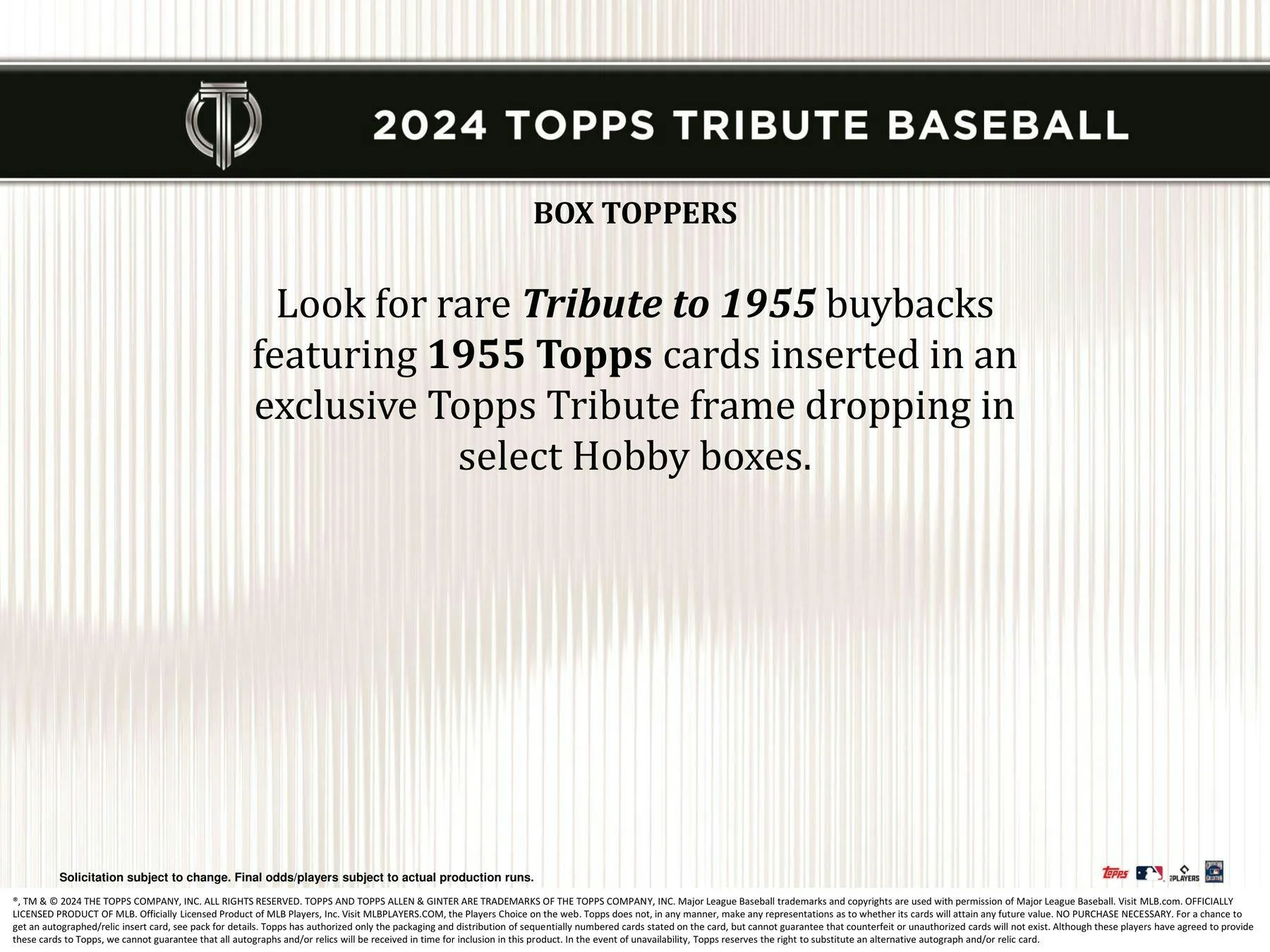 2024 Topps Tribute Baseball Hobby Box - Image 9