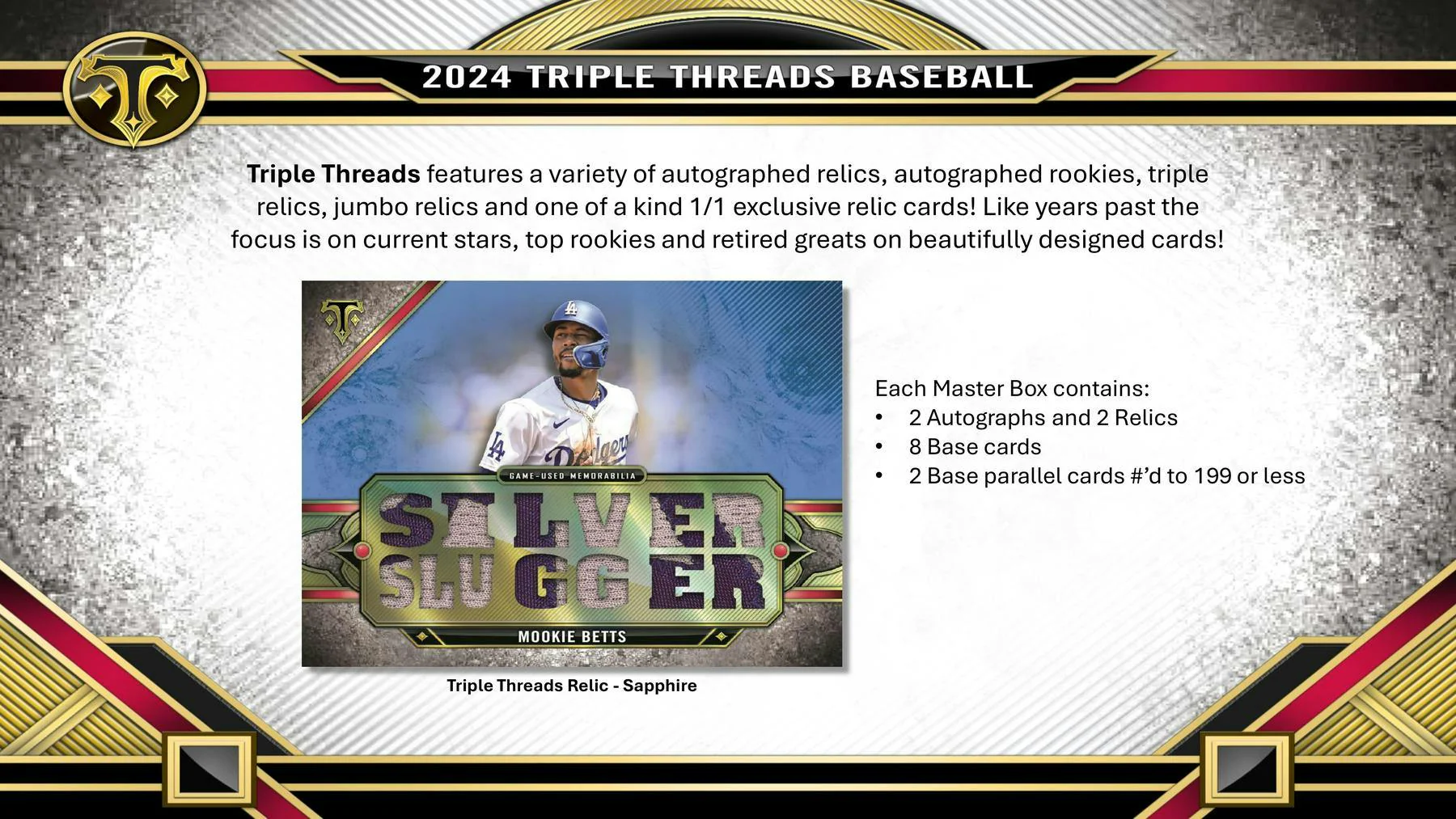 2024 Topps Triple Threads Baseball Hobby Box - Image 3
