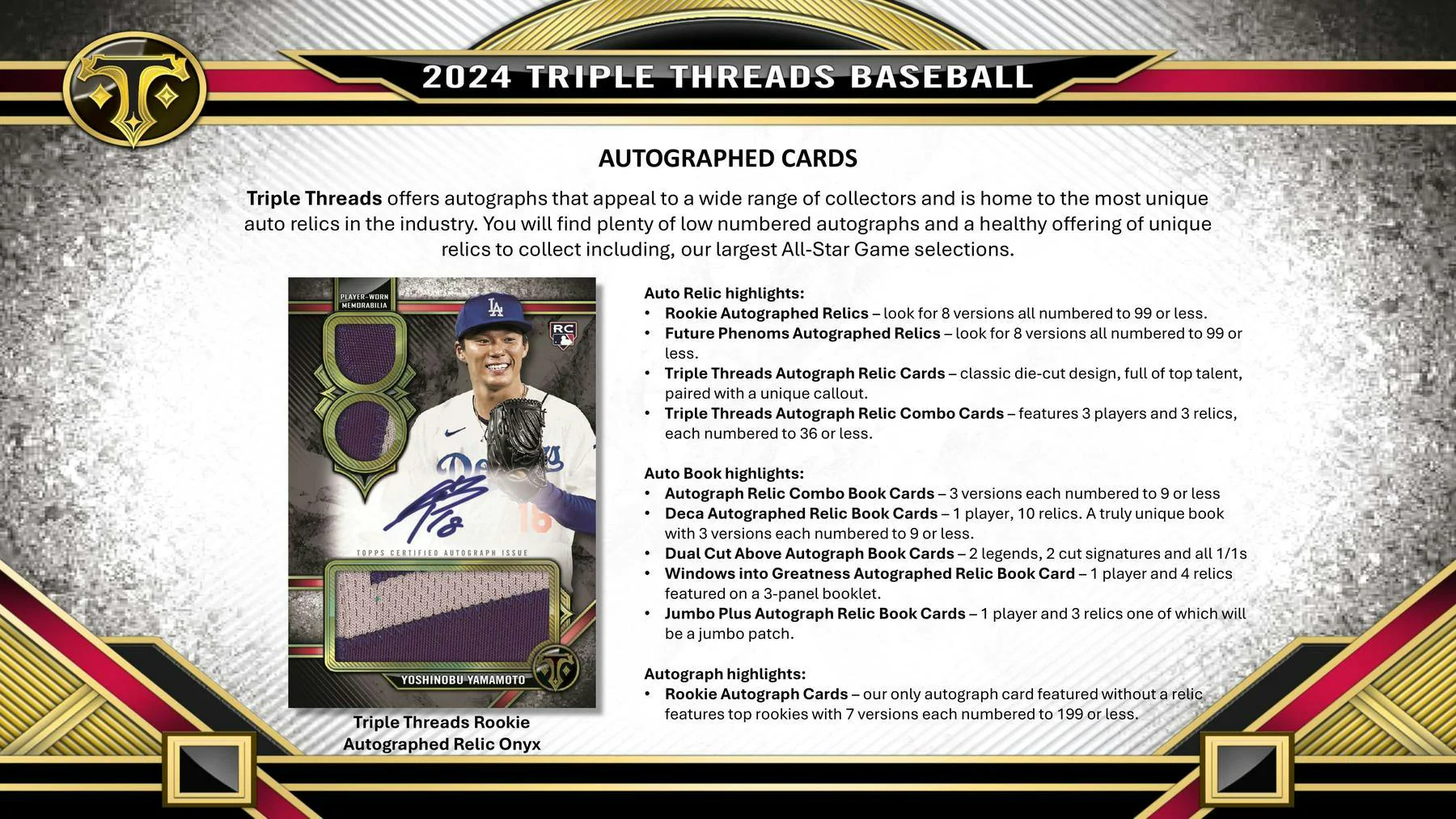 2024 Topps Triple Threads Baseball Hobby Box - Image 5