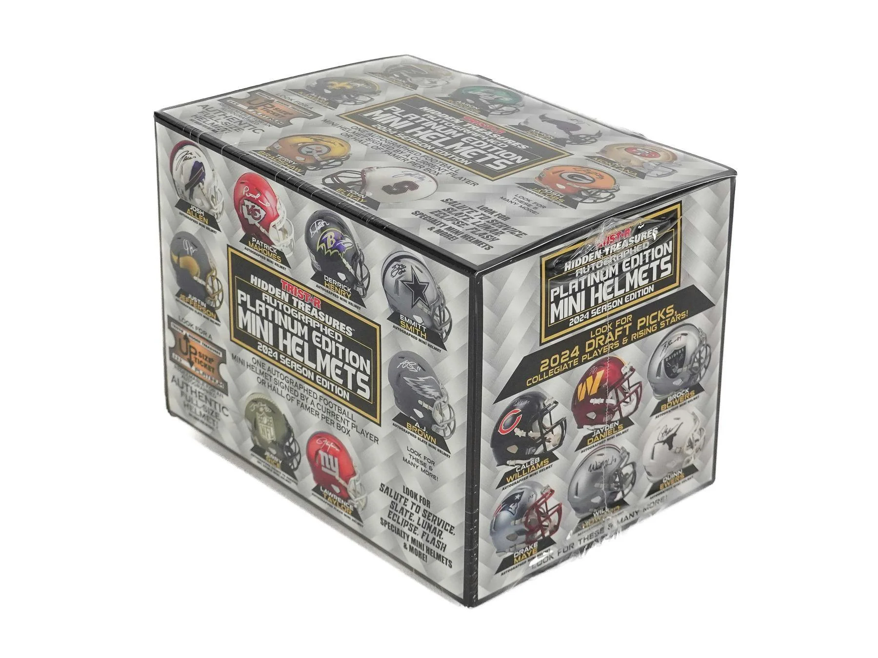 2024 TriStar Autograph Platinum Edition Football Mini Helmet Season Edition Hobby Box - Image 2