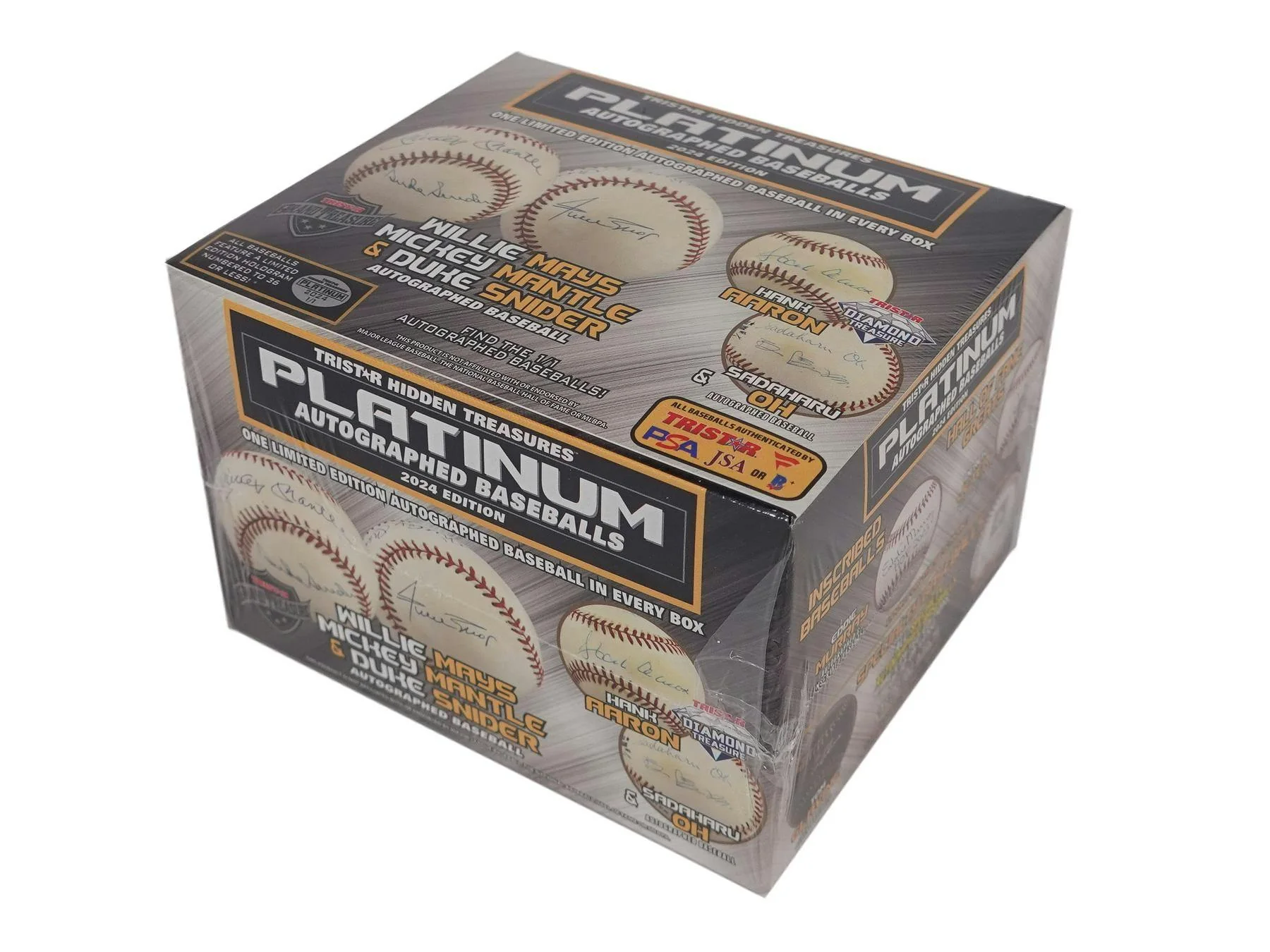 2024 Tristar Hidden Treasures Platinum Autographed Baseballs - Image 2