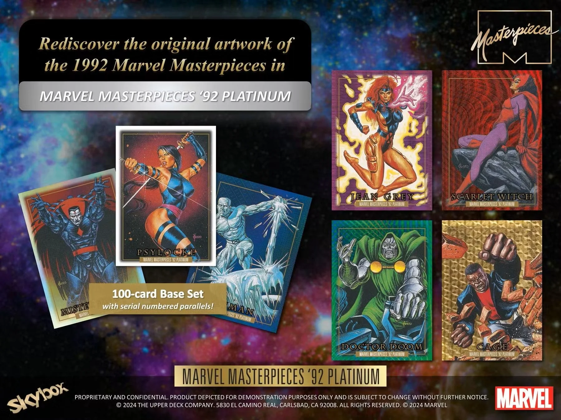 2024 Upper Deck Marvel Masterpieces '92 Platinum Hobby Box | Columbia Sports Cards - Image 5