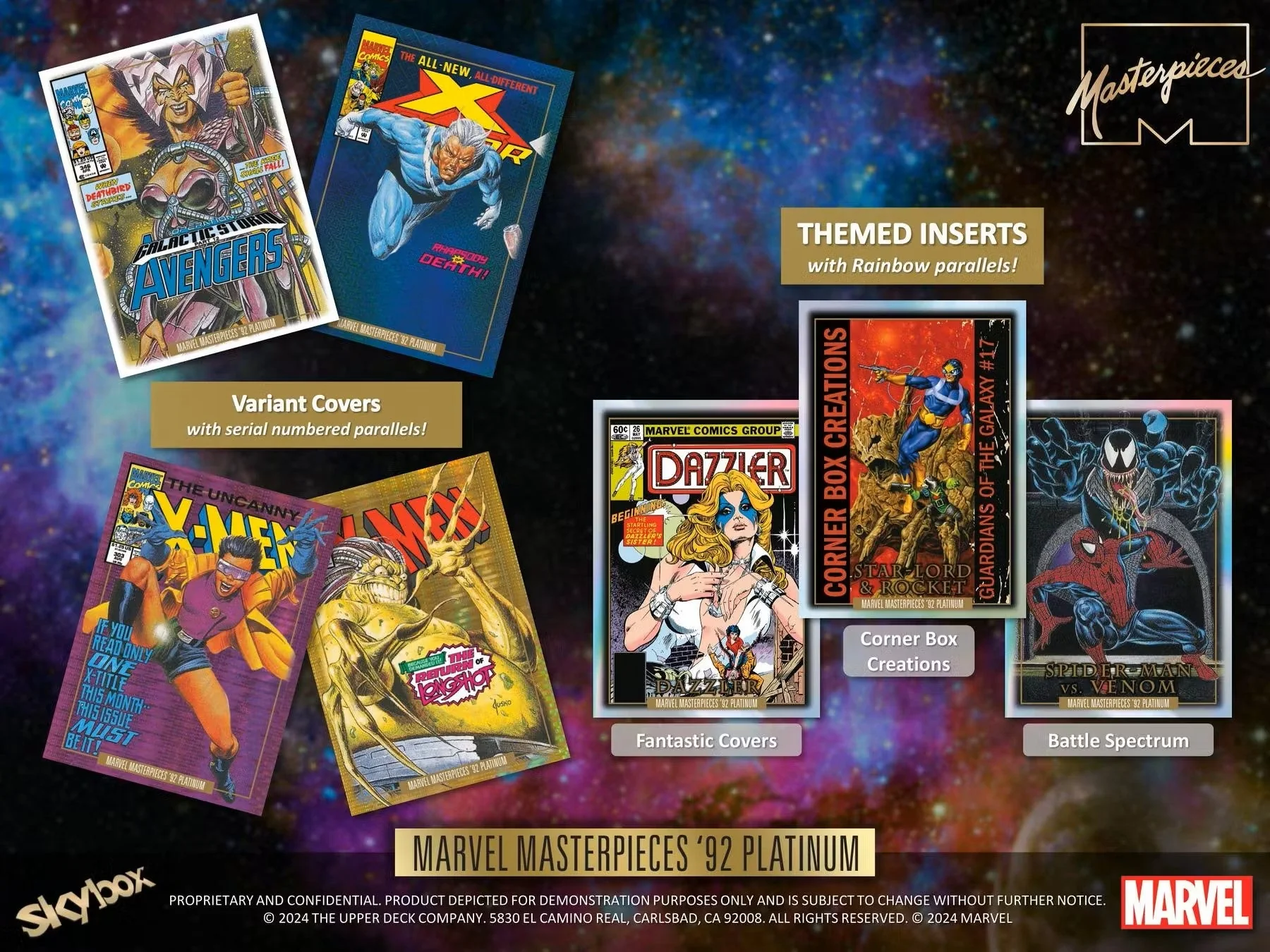 2024 Upper Deck Marvel Masterpieces '92 Platinum Hobby Box | Columbia Sports Cards - Image 6