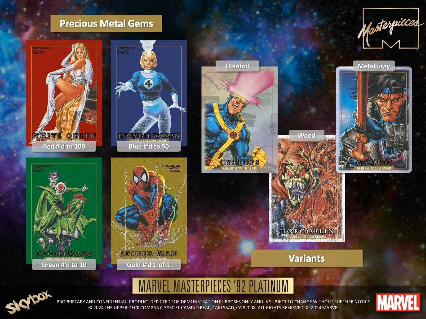 2024 Upper Deck Marvel Masterpieces '92 Platinum Hobby Box | Columbia Sports Cards - Image 7