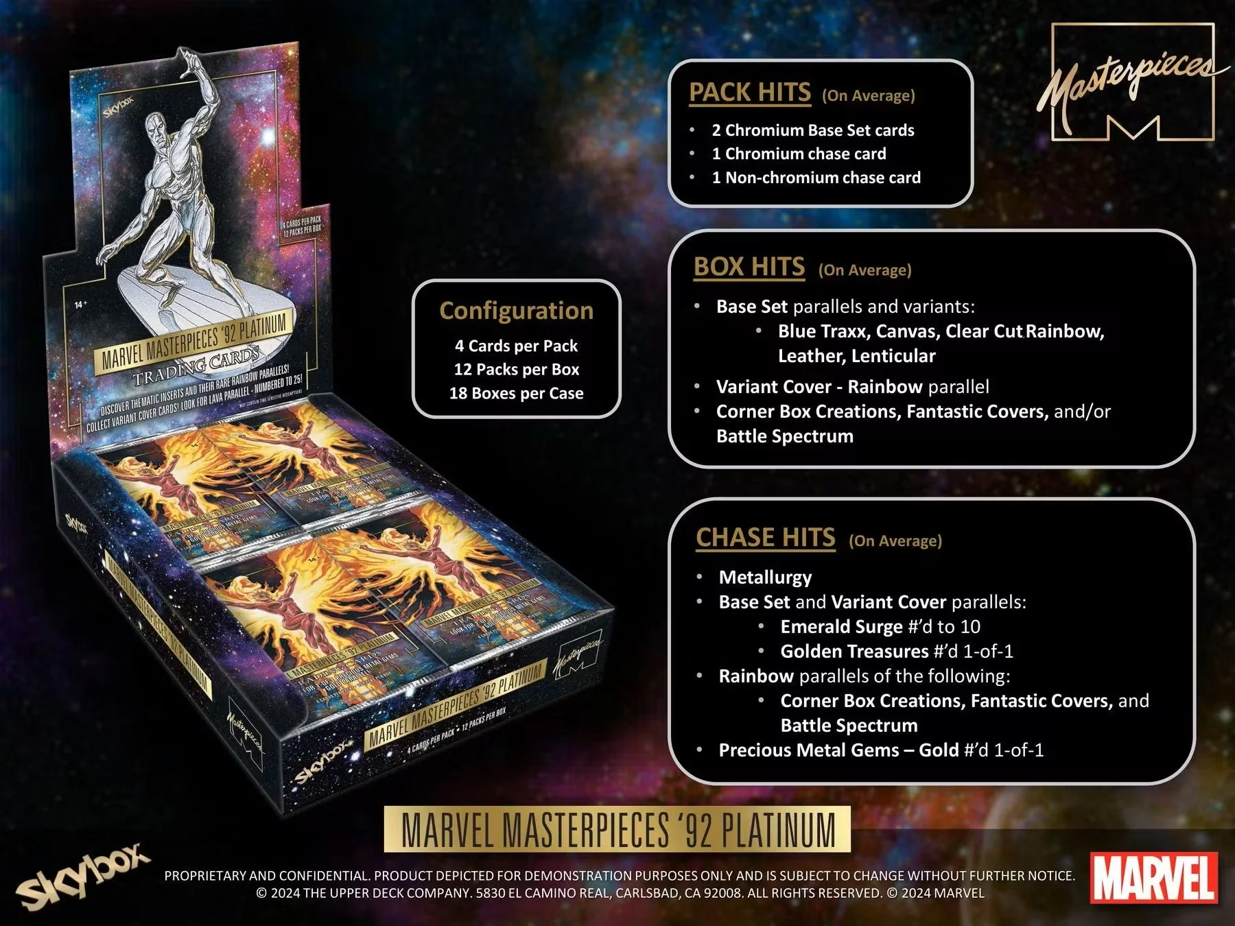 2024 Upper Deck Marvel Masterpieces '92 Platinum Hobby Box | Columbia Sports Cards - Image 8