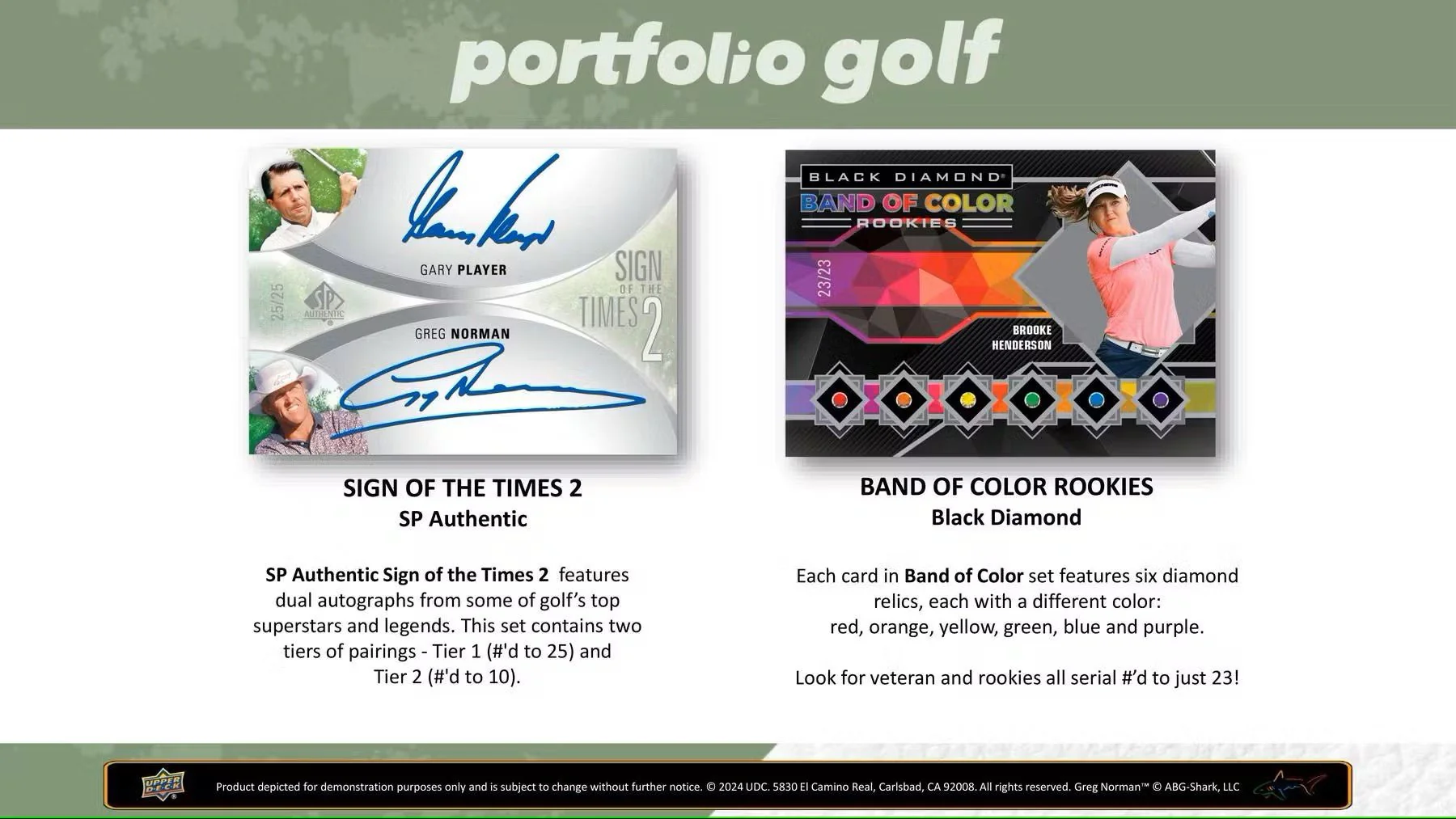 2024 Upper Deck Portfolio Golf Hobby Box - Image 6