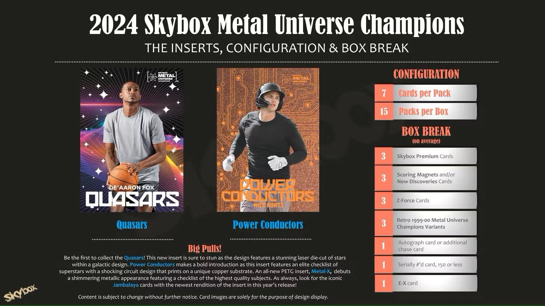2024 Upper Deck Skybox Metal Universe Champions Hobby Box | Columbia Sports Cards - Image 8