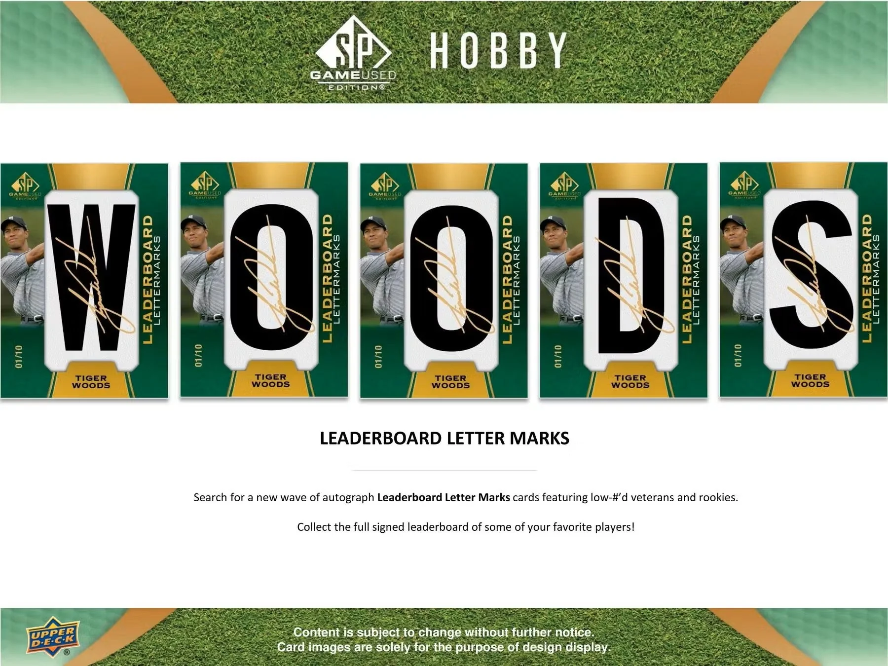 2024 Upper Deck SP Game Used Golf Hobby Box - Image 6