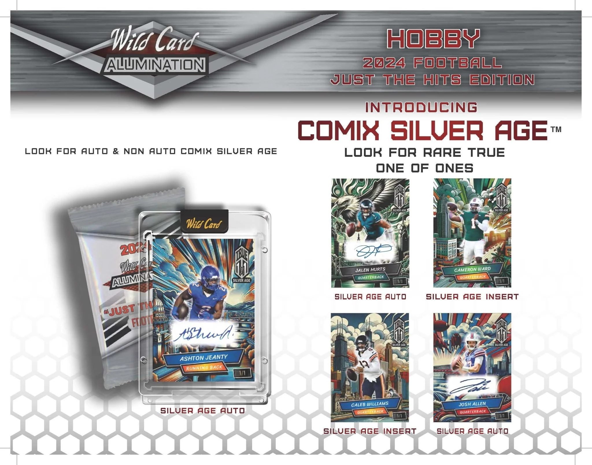 2024 Wild Card Alumination Just The Hits Edition Football Box - Image 11