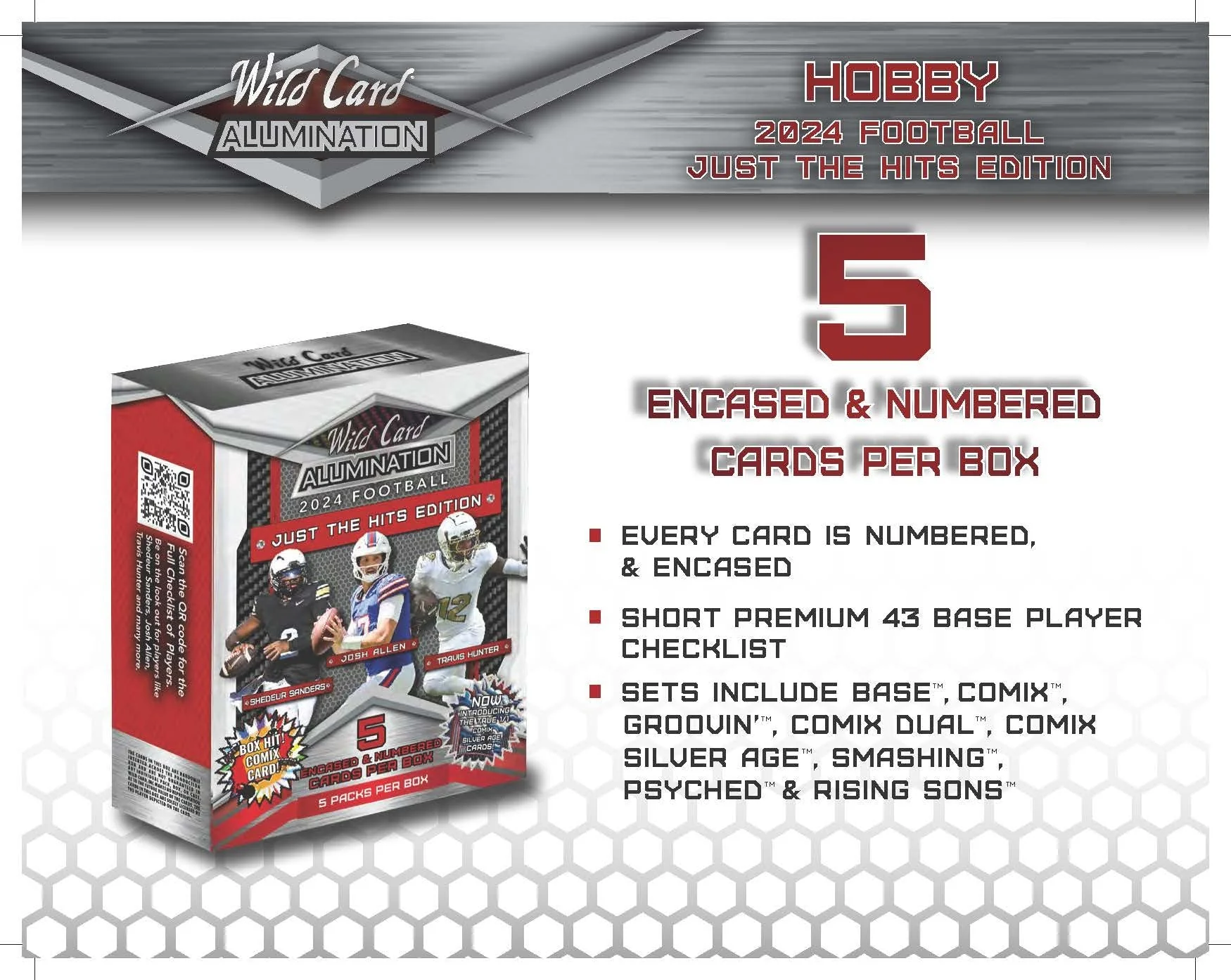 2024 Wild Card Alumination Just The Hits Edition Football Box - Image 2