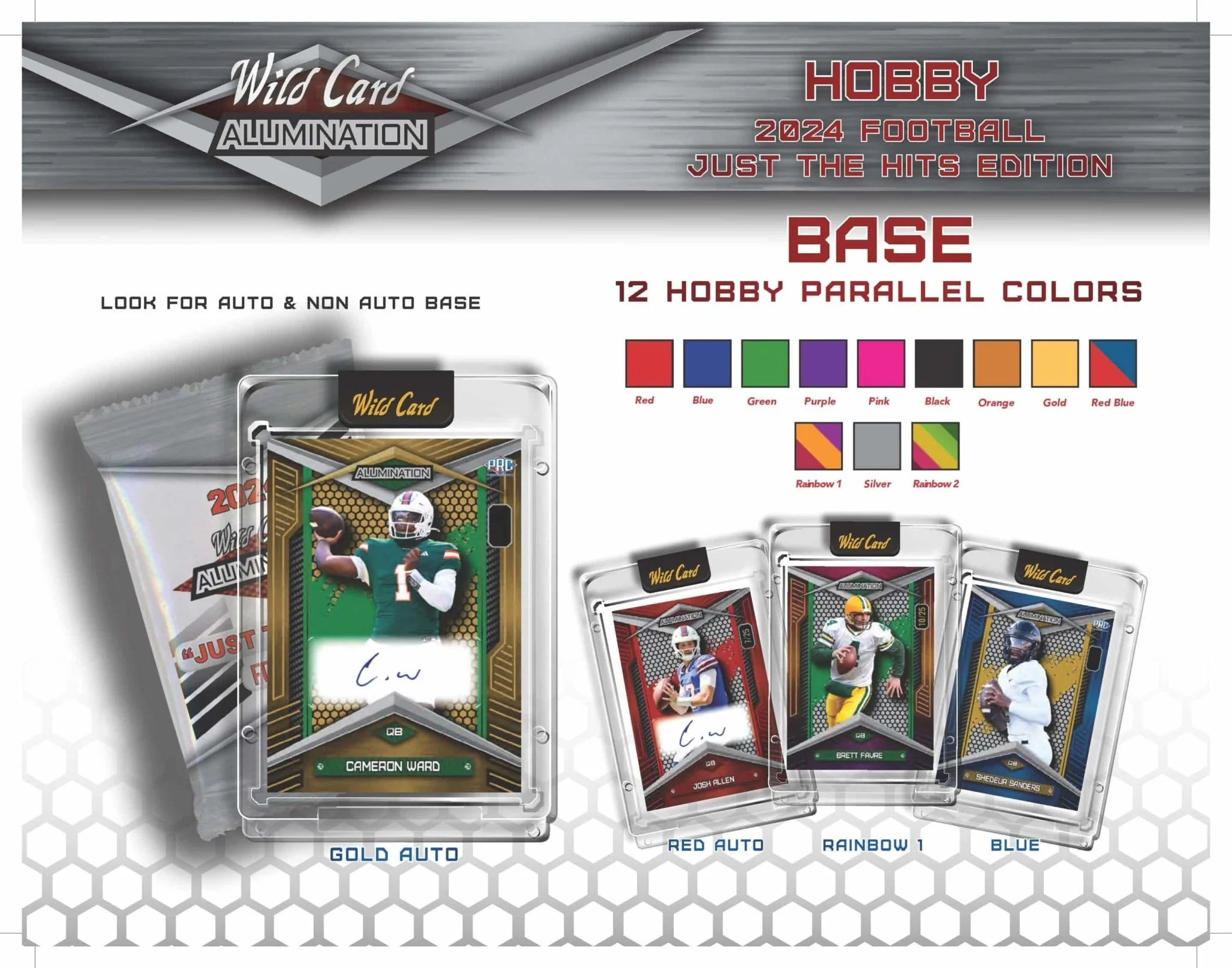 2024 Wild Card Alumination Just The Hits Edition Football Box - Image 4
