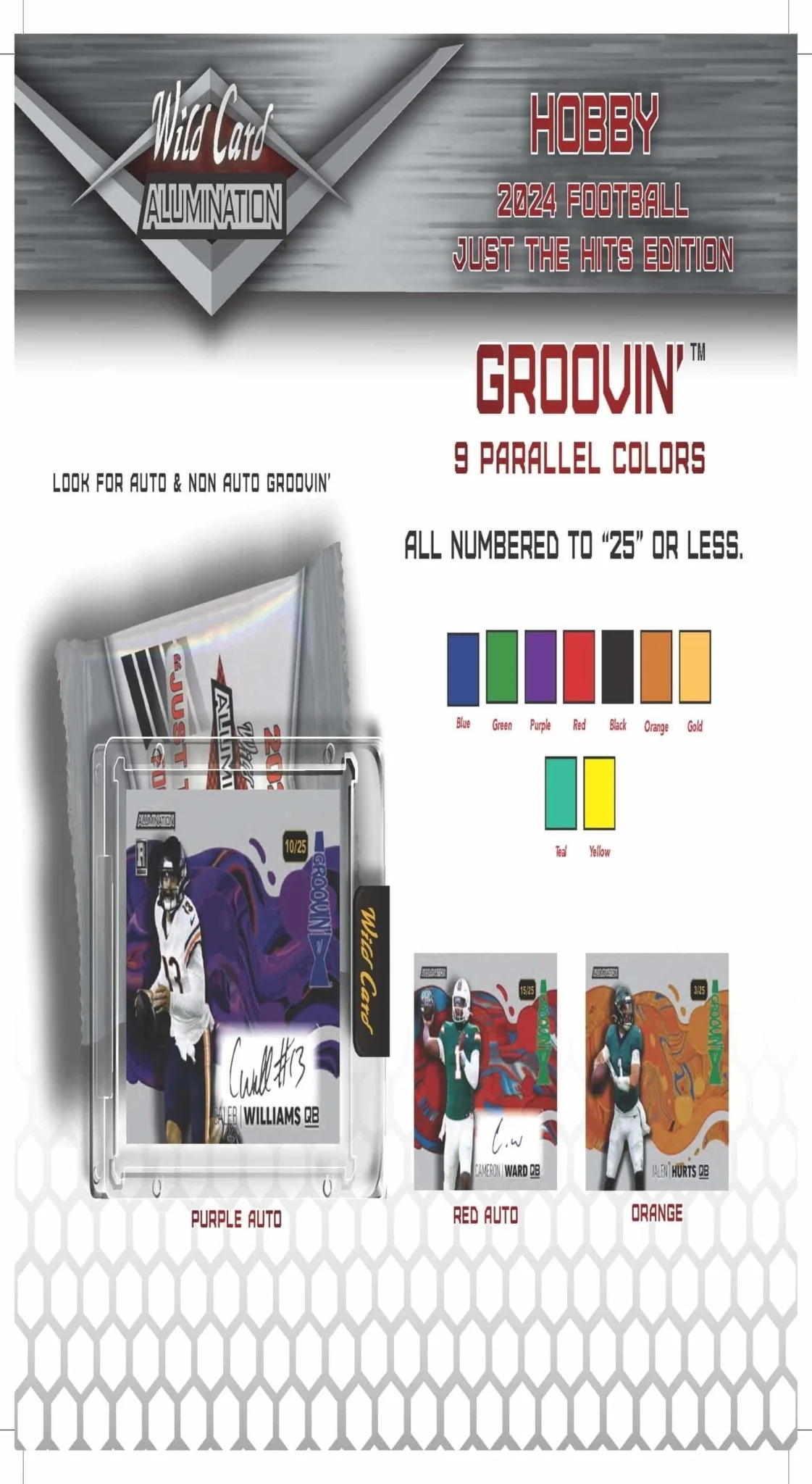 2024 Wild Card Alumination Just The Hits Edition Football Box - Image 5