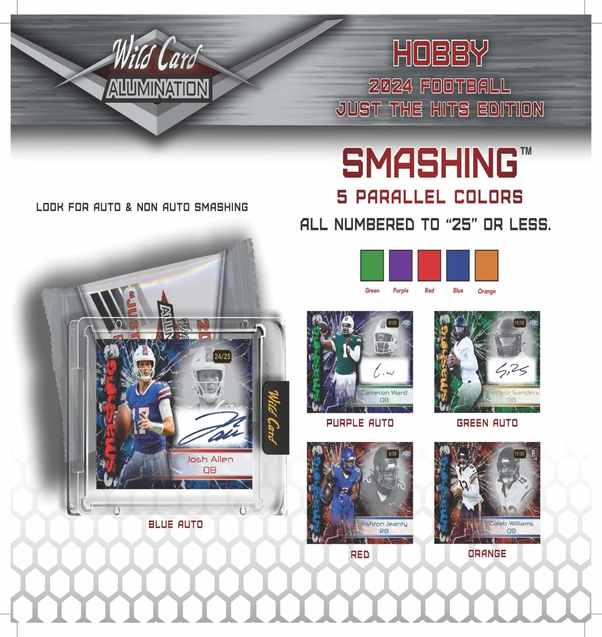 2024 Wild Card Alumination Just The Hits Edition Football Box - Image 6