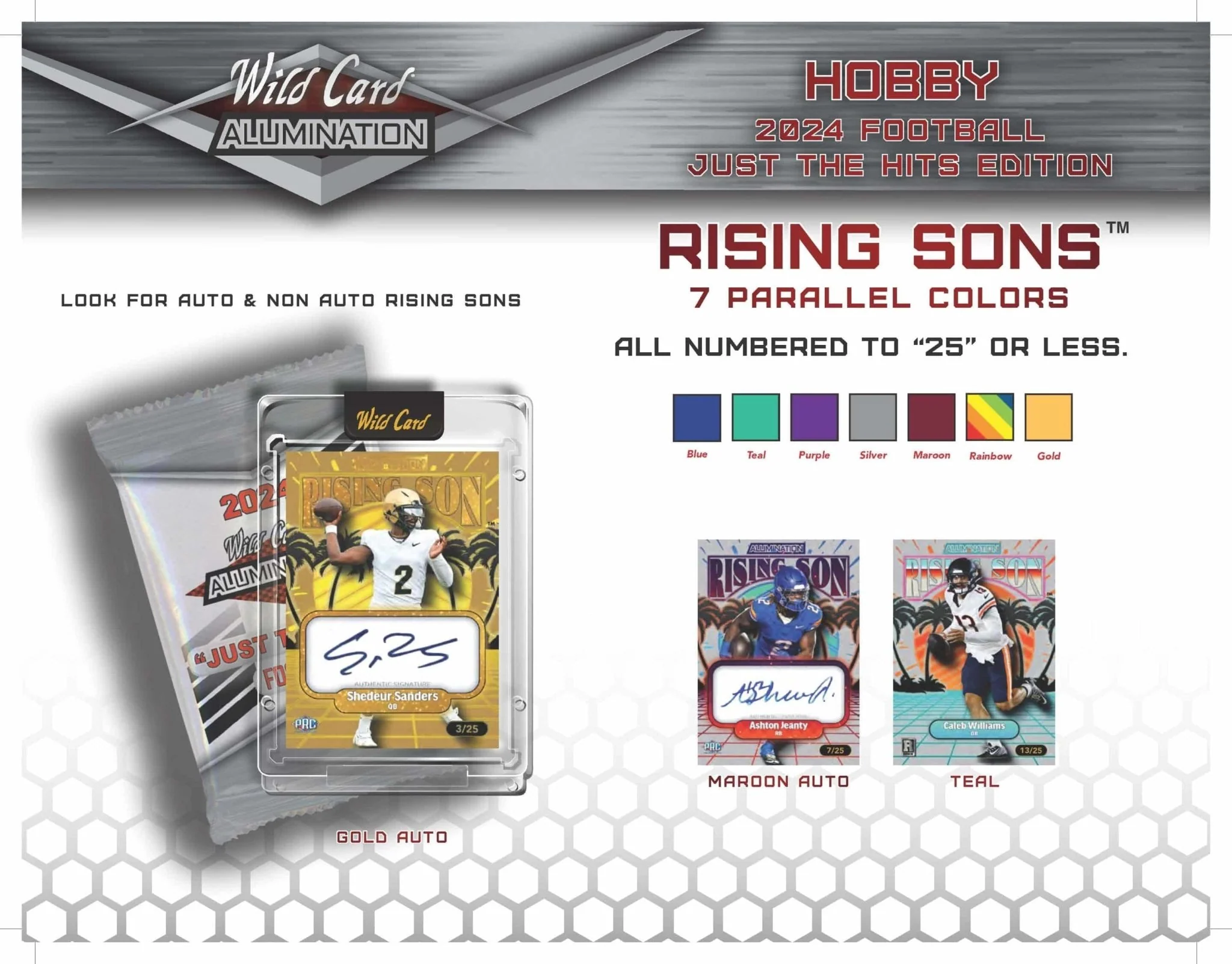 2024 Wild Card Alumination Just The Hits Edition Football Box - Image 7