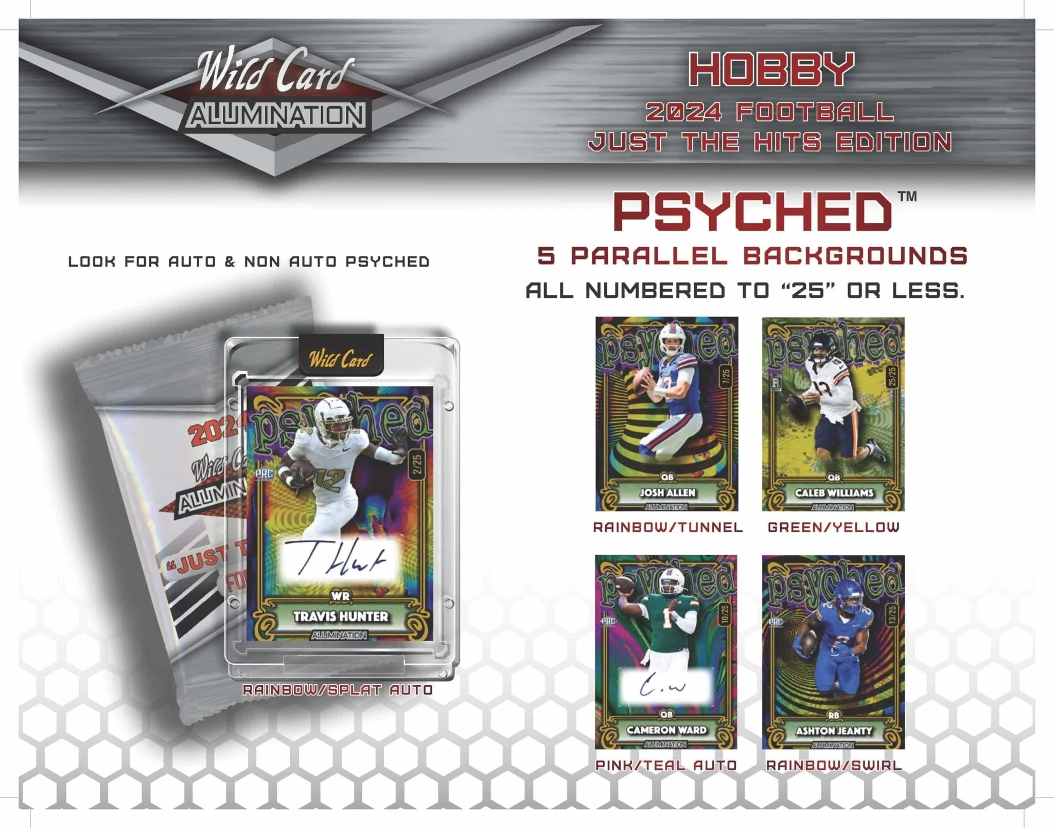 2024 Wild Card Alumination Just The Hits Edition Football Box - Image 8