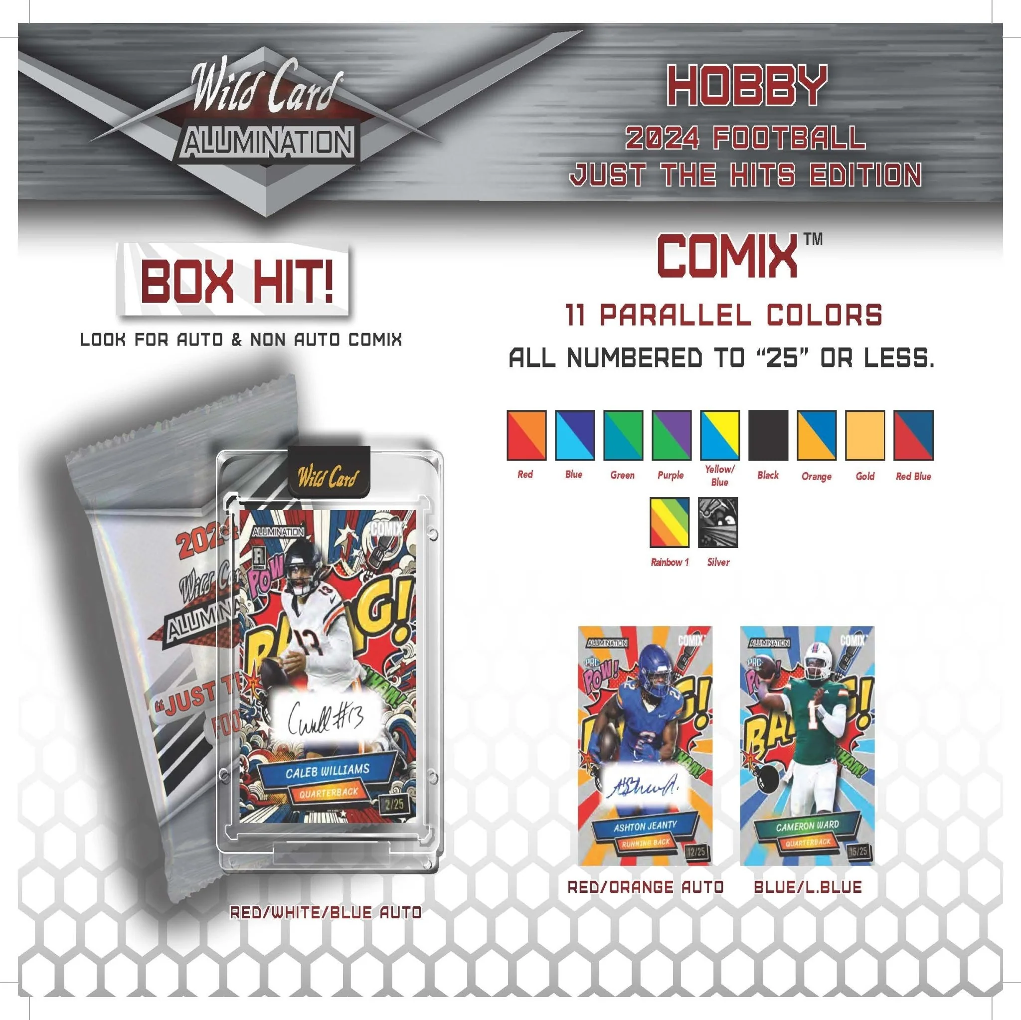 2024 Wild Card Alumination Just The Hits Edition Football Box - Image 9