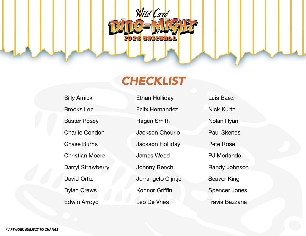 2024 Wild Card Dino-Might Baseball Hobby Box - Image 7