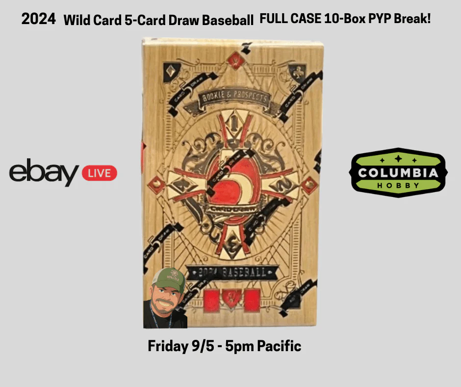 2024 Wild Card Five Card Draw Baseball Hobby Box - Image 12