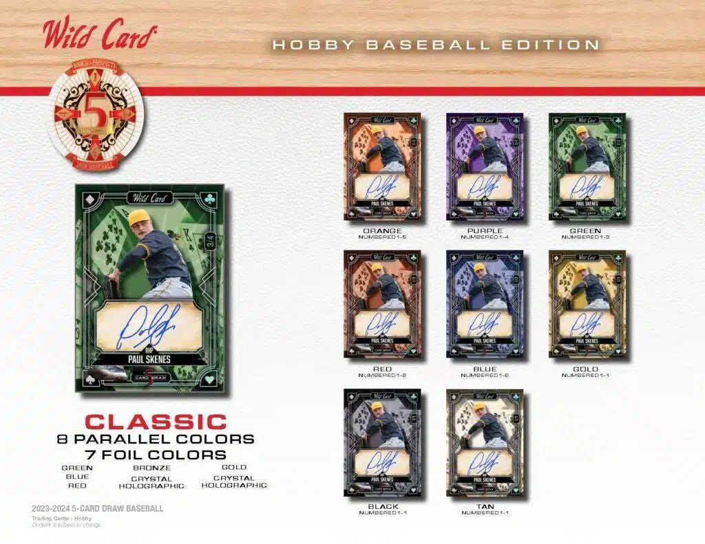 2024 Wild Card Five Card Draw Baseball Hobby Box - Image 5