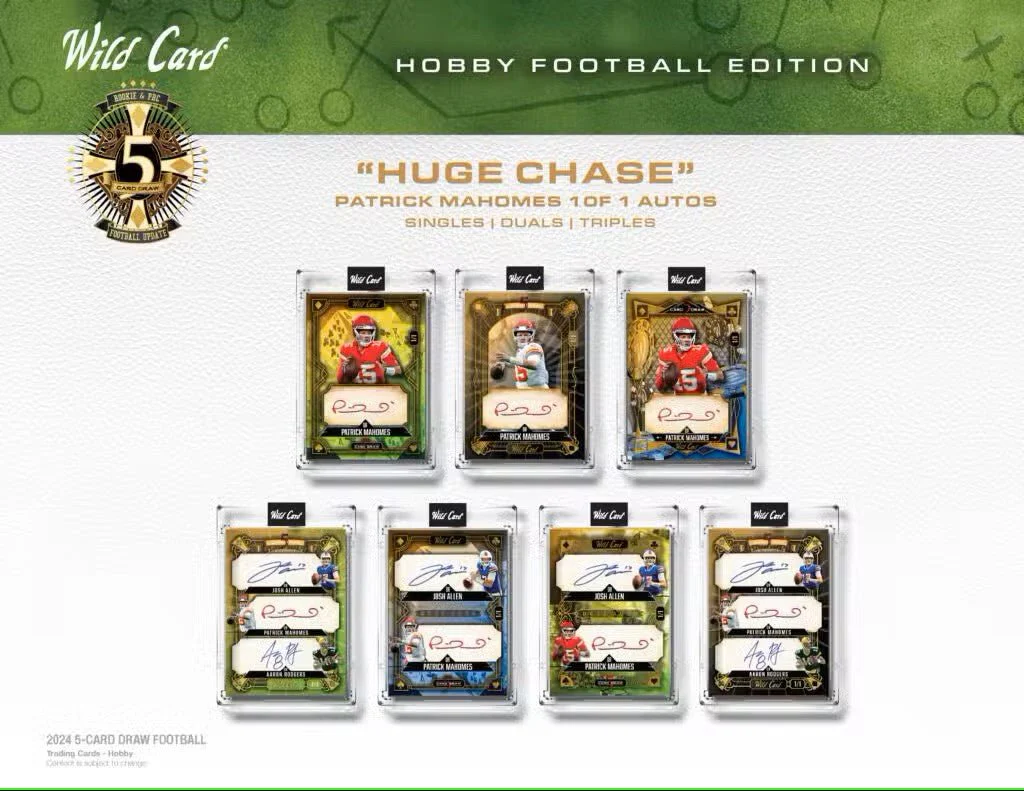 2024 Wild Card Five Card Draw Football Hobby Box - Image 10