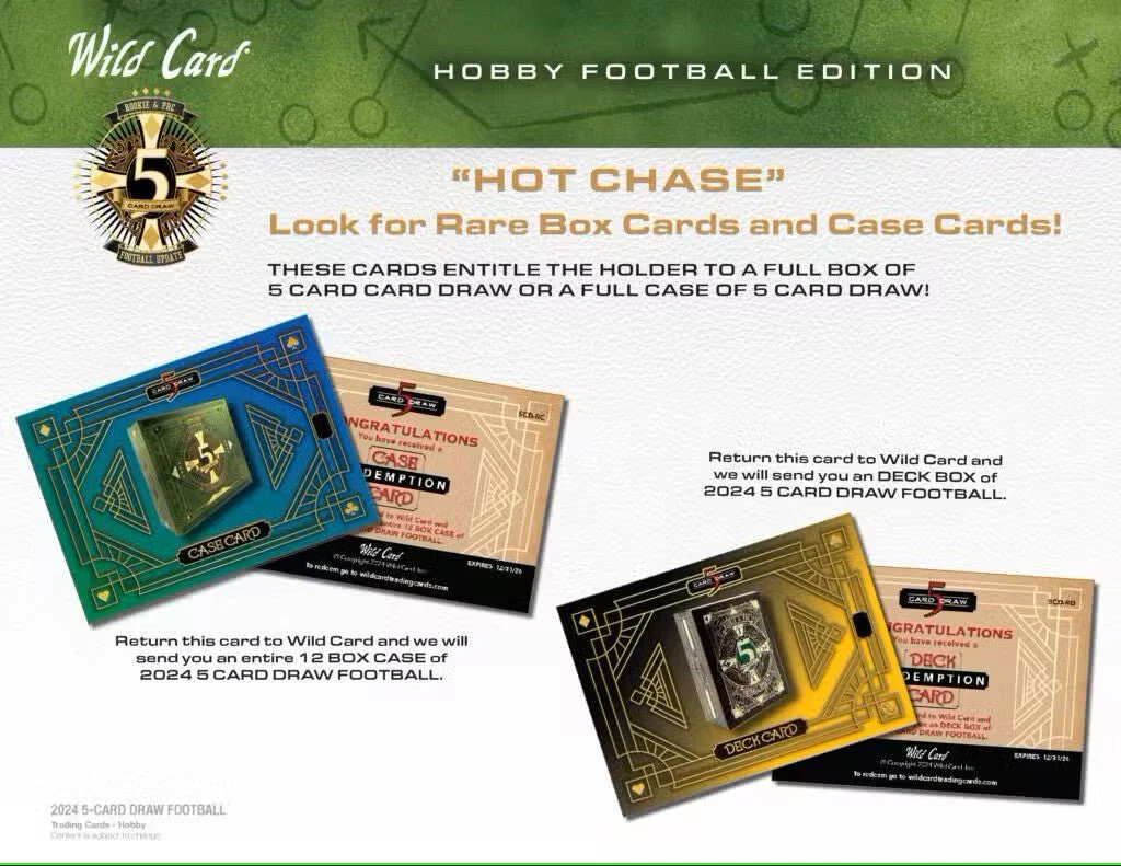 2024 Wild Card Five Card Draw Football Hobby Box - Image 11