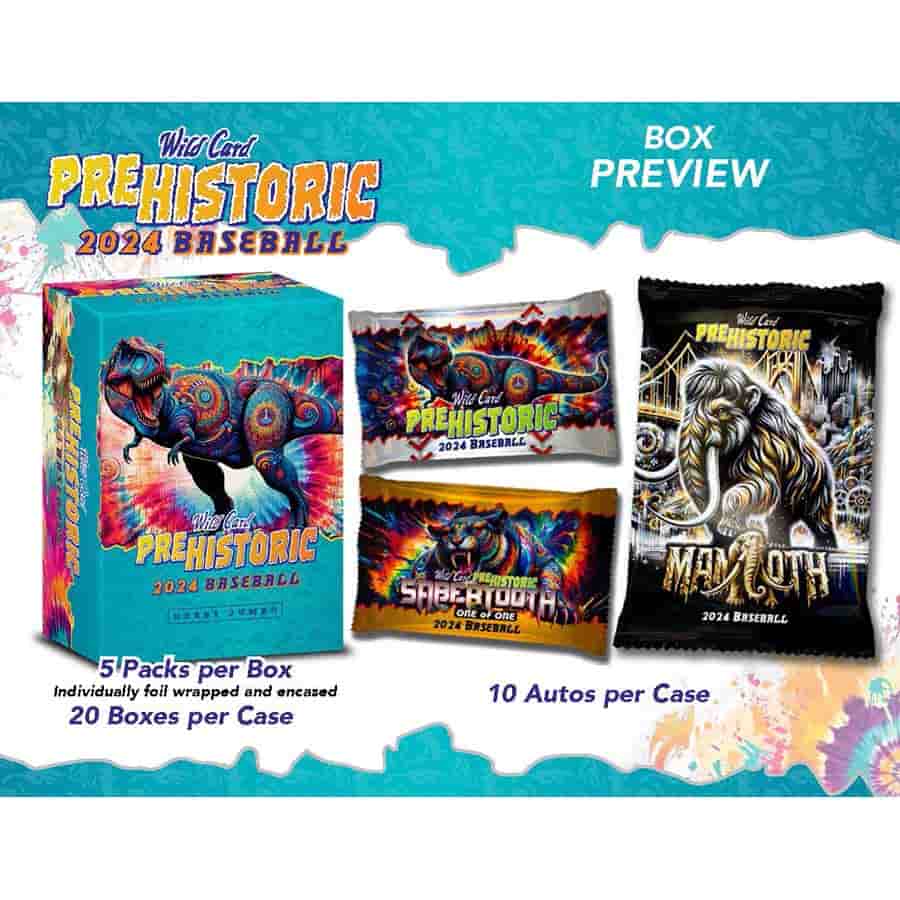 2024 Wild Card Pre-Historic Baseball Hobby Jumbo Box | Columbia Sports Cards - Image 2
