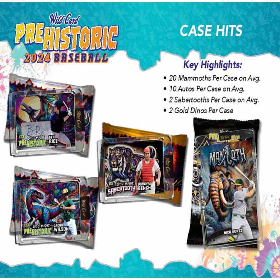 2024 Wild Card Pre-Historic Baseball Hobby Jumbo Box | Columbia Sports Cards - Image 4