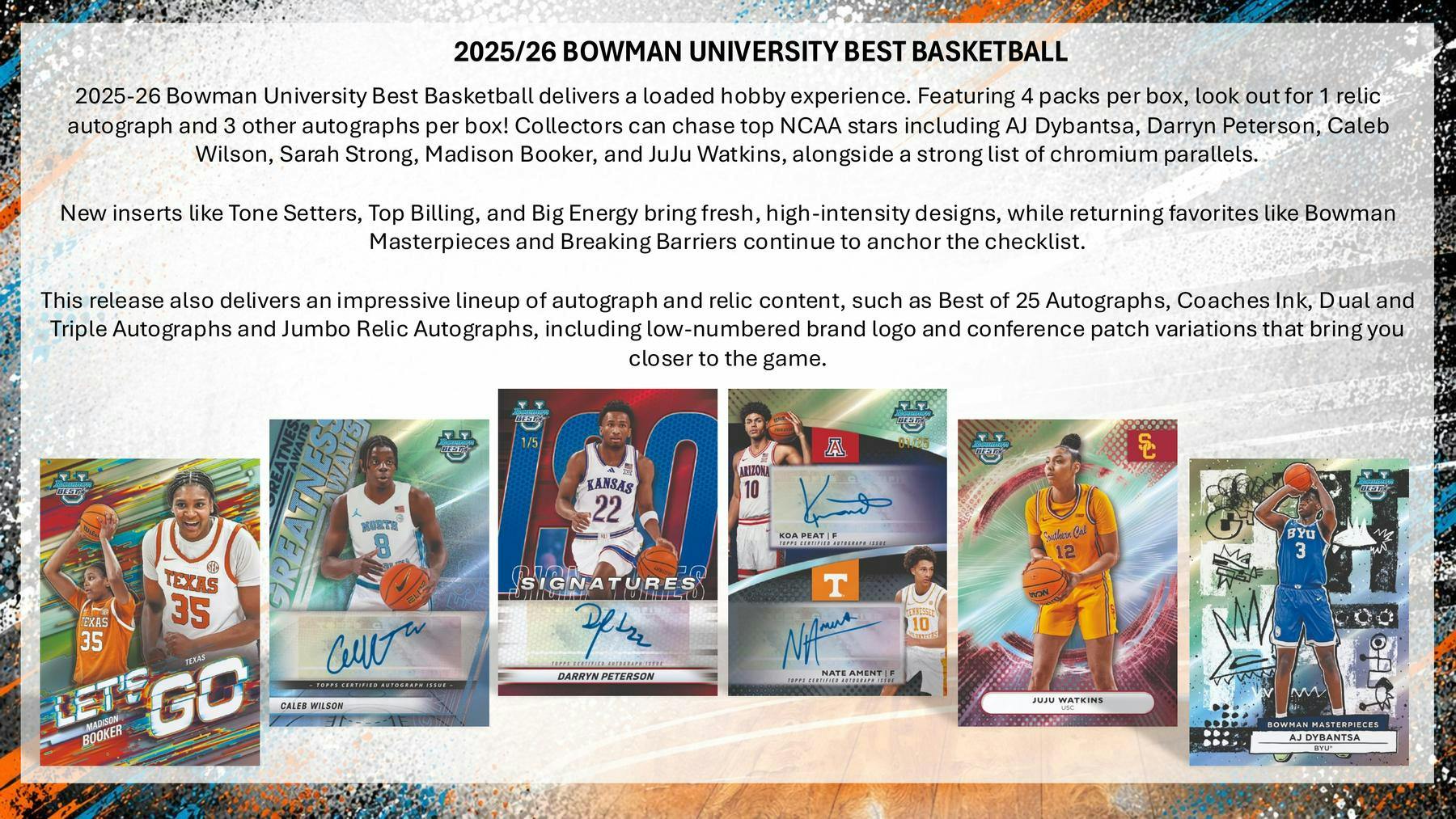 2025/26 Bowman University Best Basketball Hobby Box | Columbia Sports Cards - Image 3