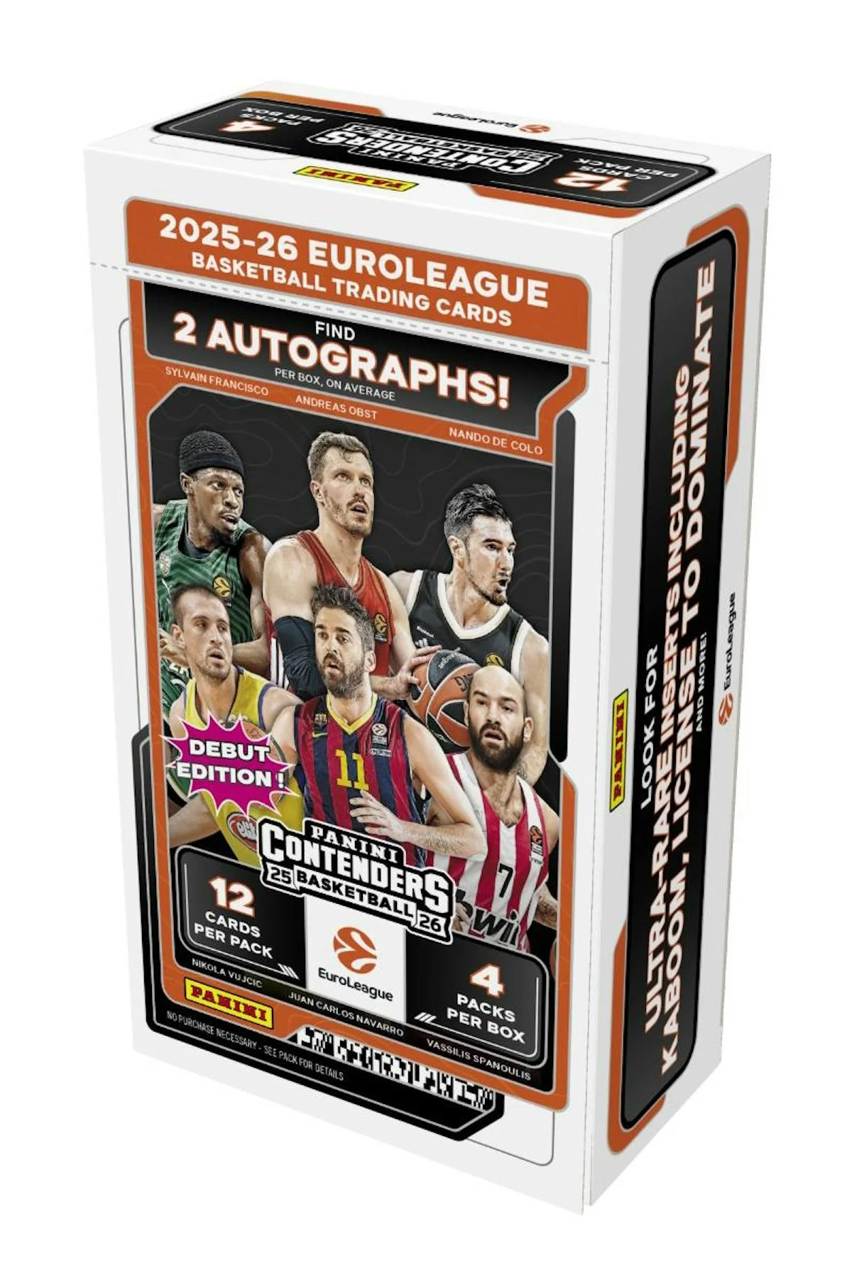 2025/26 Panini Contenders EuroLeague Basketball Hobby Box | Columbia Sports Cards
