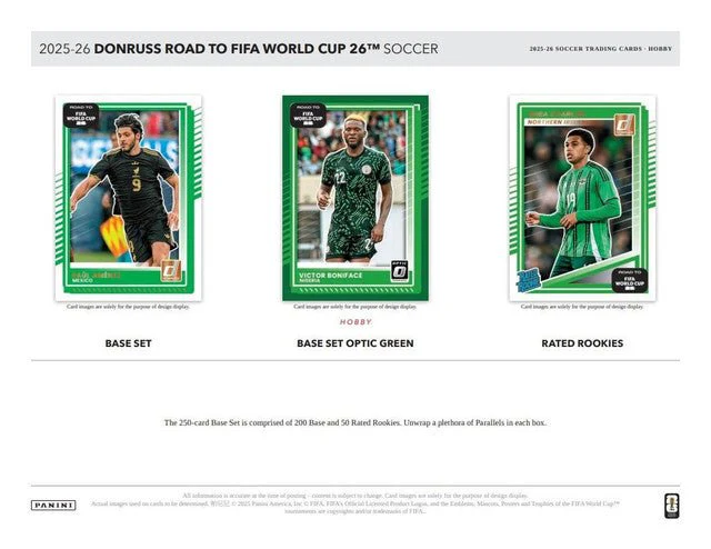 2025-26 Panini Donruss Road To FIFA World Cup 2026 Soccer Hobby Box | Columbia Sports Cards - Image 3